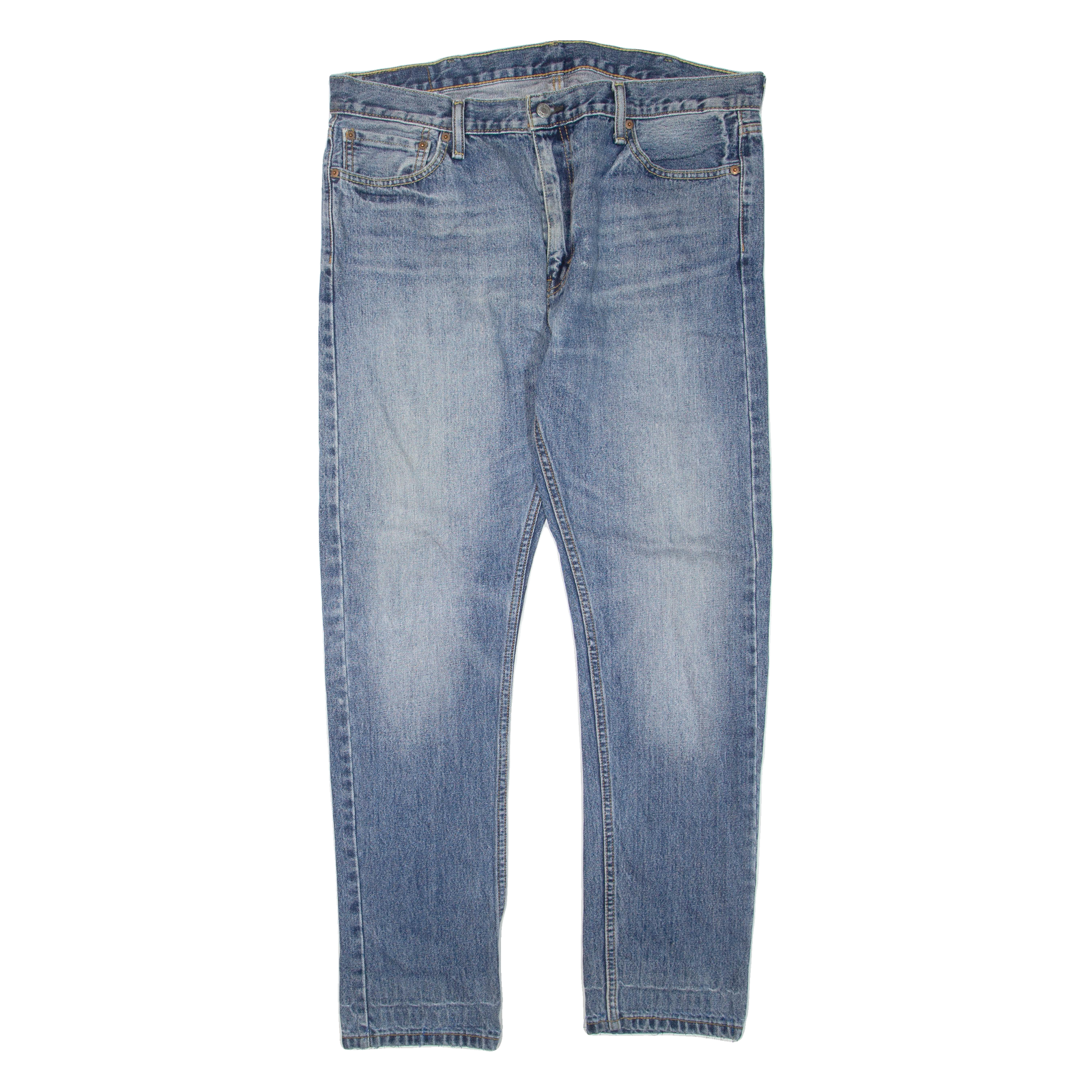 LEVI'S 516 Jeans Mens Blue Regular Straight Stone Wash W38 L32 Refurbished - N/A refurbished available on Cerqular