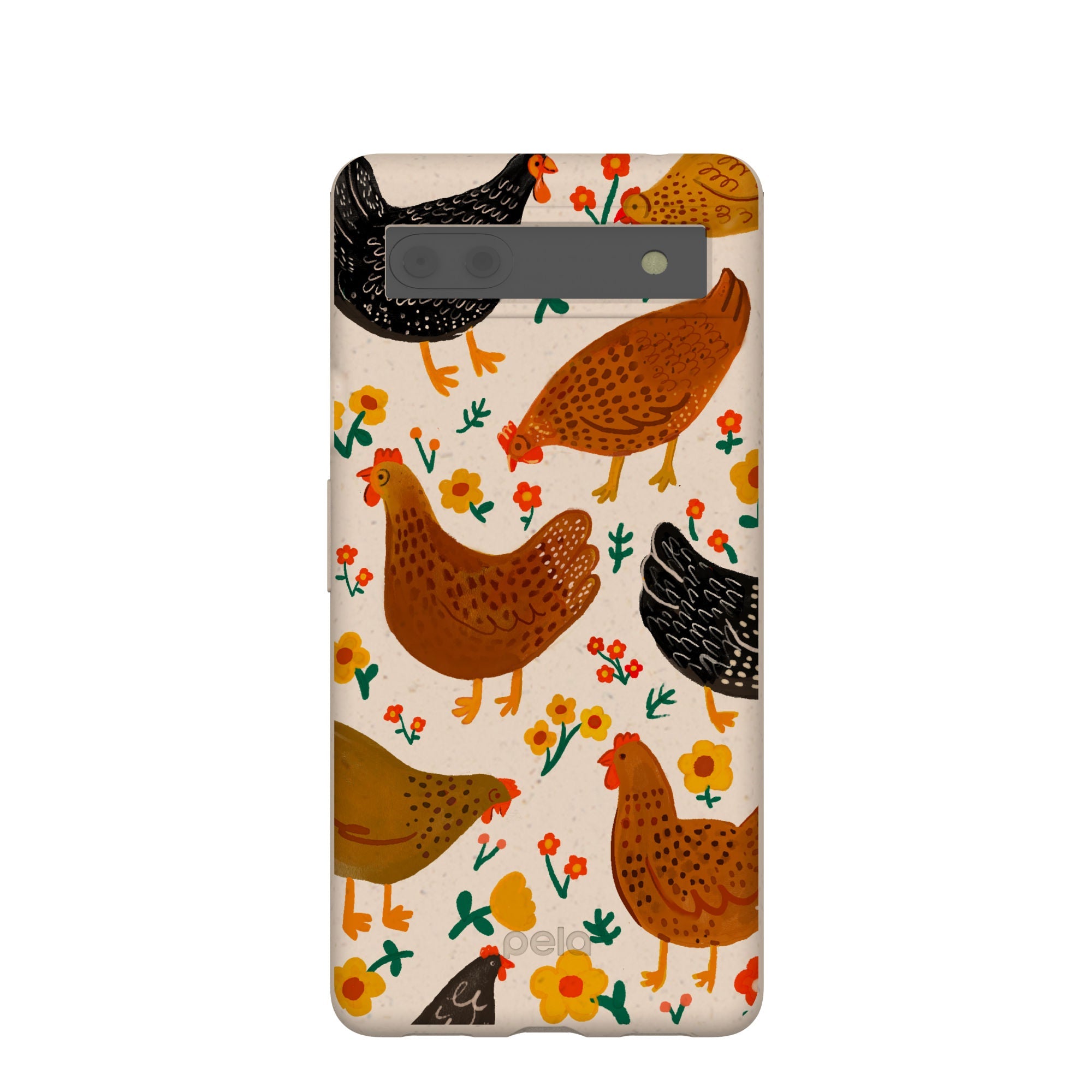 Seashell Chicken Garden Google Pixel 6a Case Refurbished - Pela Case refurbished available on Cerqular