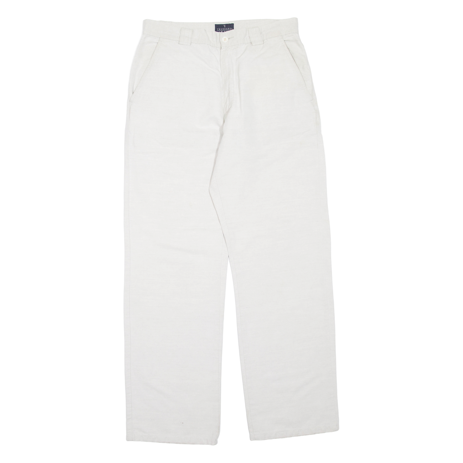 TRUSSARDI JEANS Womens Trousers Grey Regular Straight W30 L32 Refurbished - N/A refurbished available on Cerqular