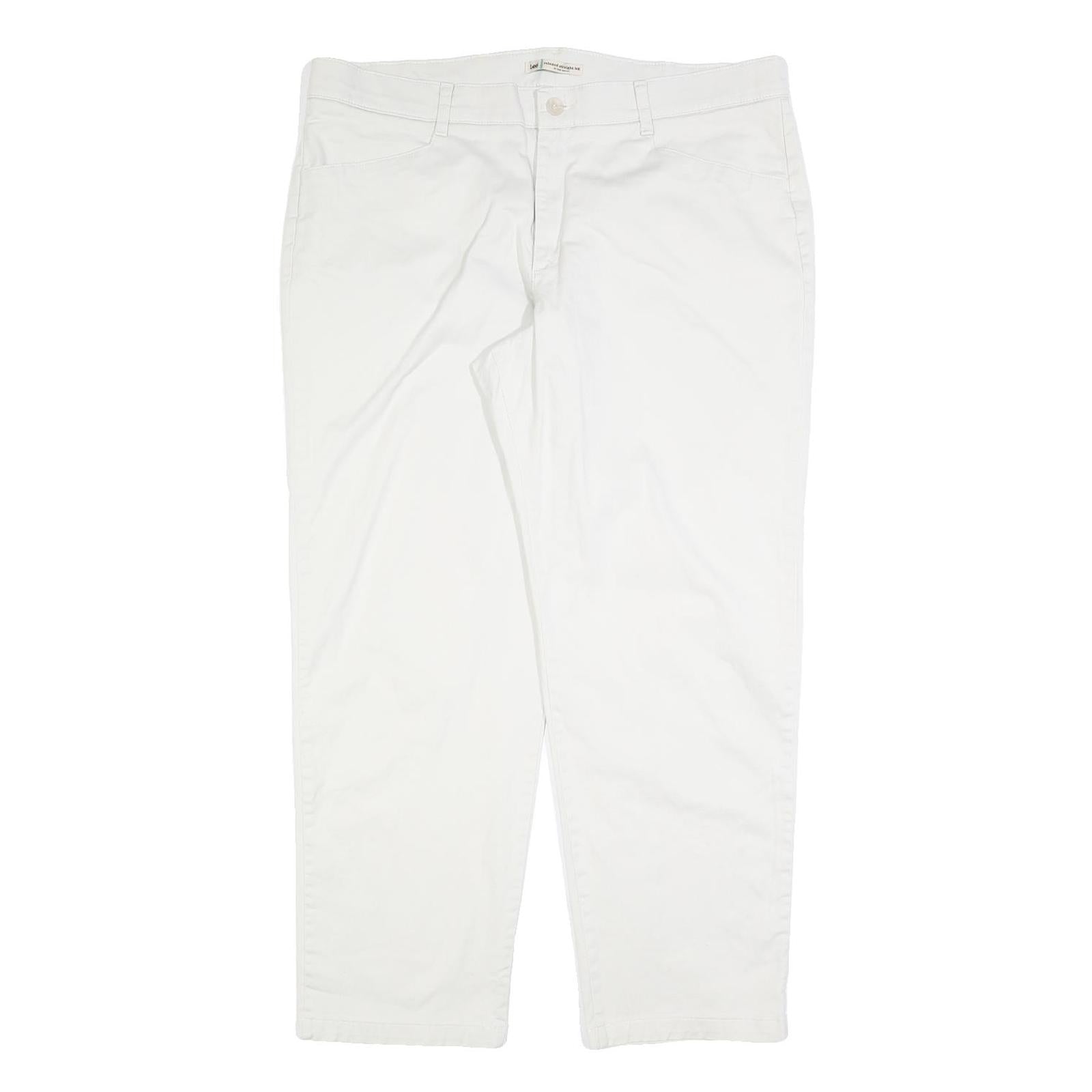 Buy LEE Womens Cotton Blend White Relaxed Straight Trousers W40 L30 Casual Work Refurbished - $33.79 LEE Womens Cotton Blend White Relaxed Straight Trousers W40 L30 Casual Work Refurbished - N/A refurbished available on Cerqular