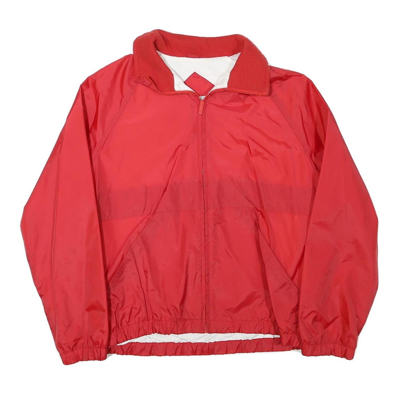 CABIN CREEK Womens Red Jacket M Polyester Blend Zip Lightweight Casual Outerwear Refurbished - N/A refurbished available on Cerqular