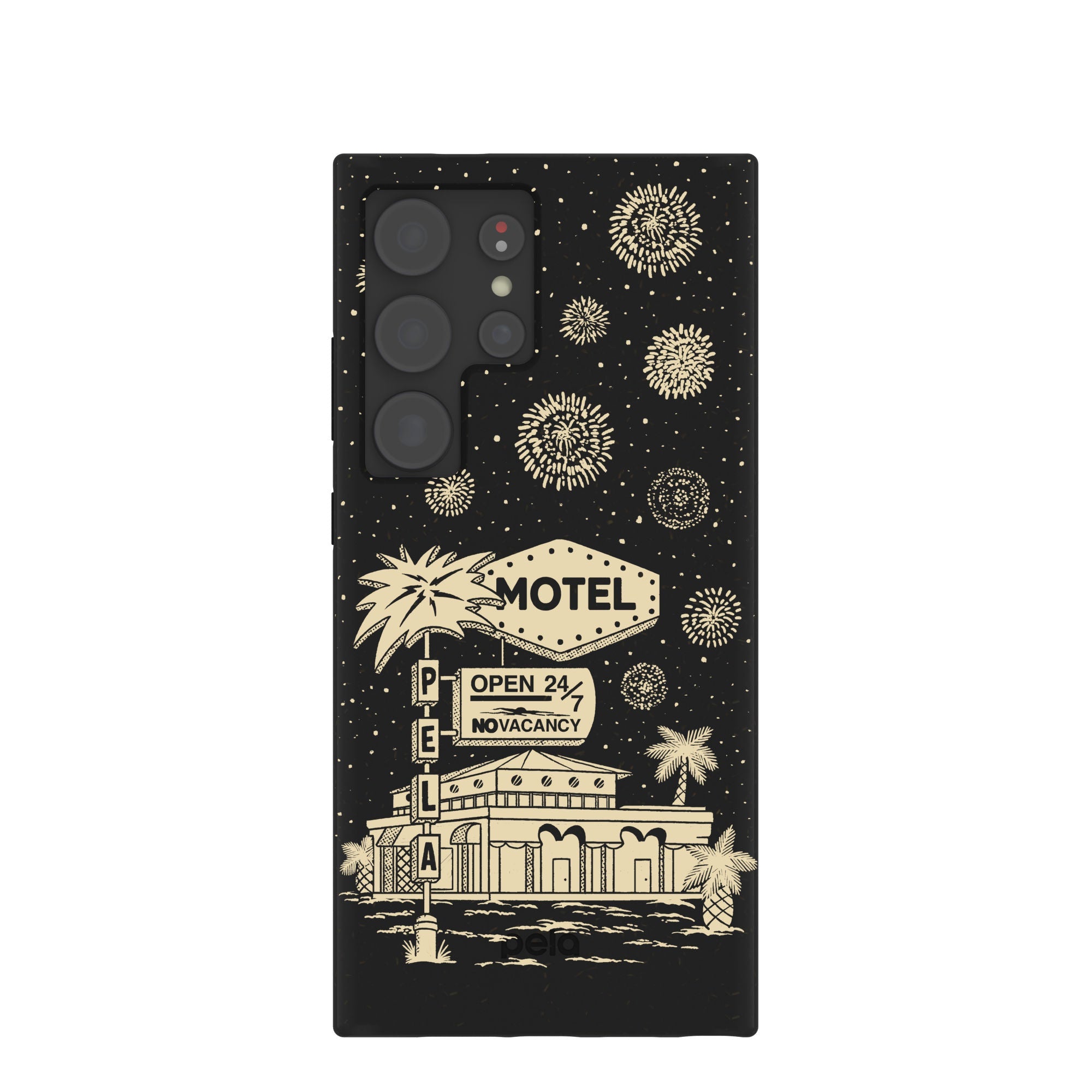 Black Motel Pela Samsung Galaxy S24 Ultra Case Refurbished - Pela Case refurbished available on Cerqular