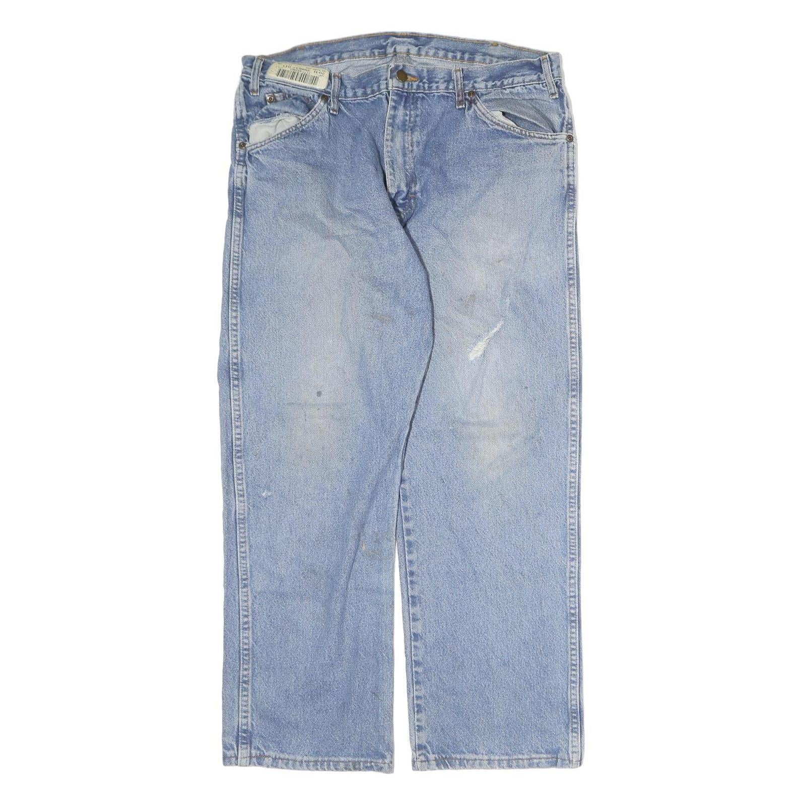 DICKIES Mens Regular Fit Blue Denim Jeans W35 L27 Classic Cotton Zip Refurbished - N/A refurbished available on Cerqular