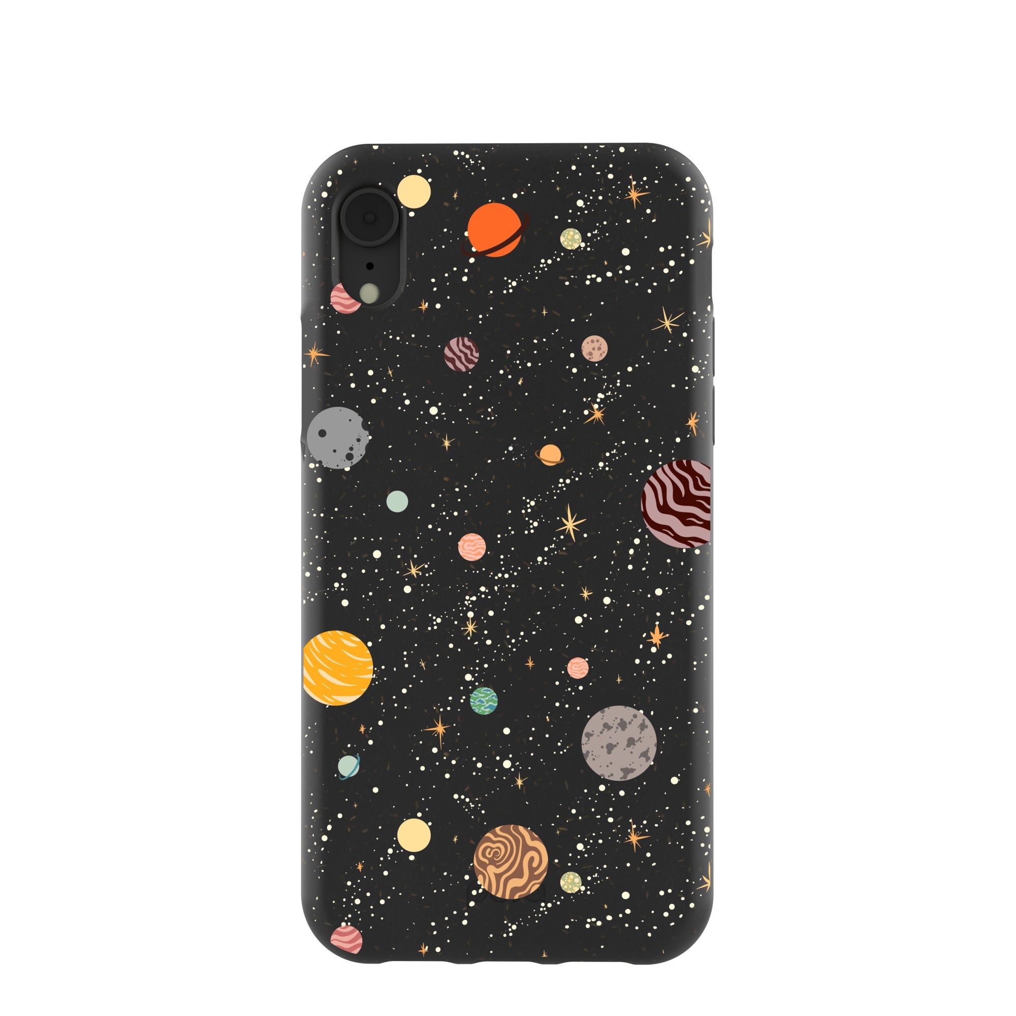 Black Galactic Glow iPhone XR Case Refurbished - Pela Case refurbished available on Cerqular
