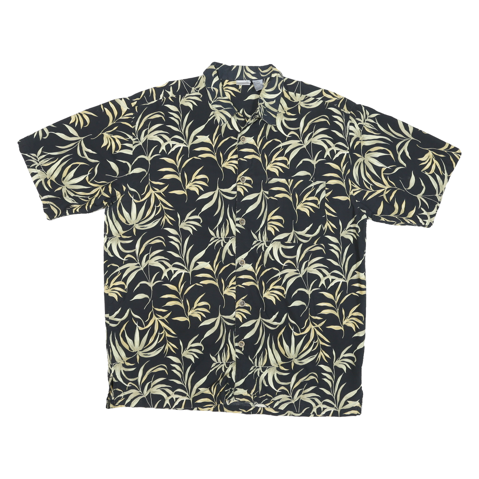 Buy OP SPORT Mens Black & Cream Leaf Print Shirt 2XL Cotton Blend Short Sleeve Refurbished - $15.59 OP SPORT Mens Black & Cream Leaf Print Shirt 2XL Cotton Blend Short Sleeve Refurbished - N/A refurbished available on Cerqular