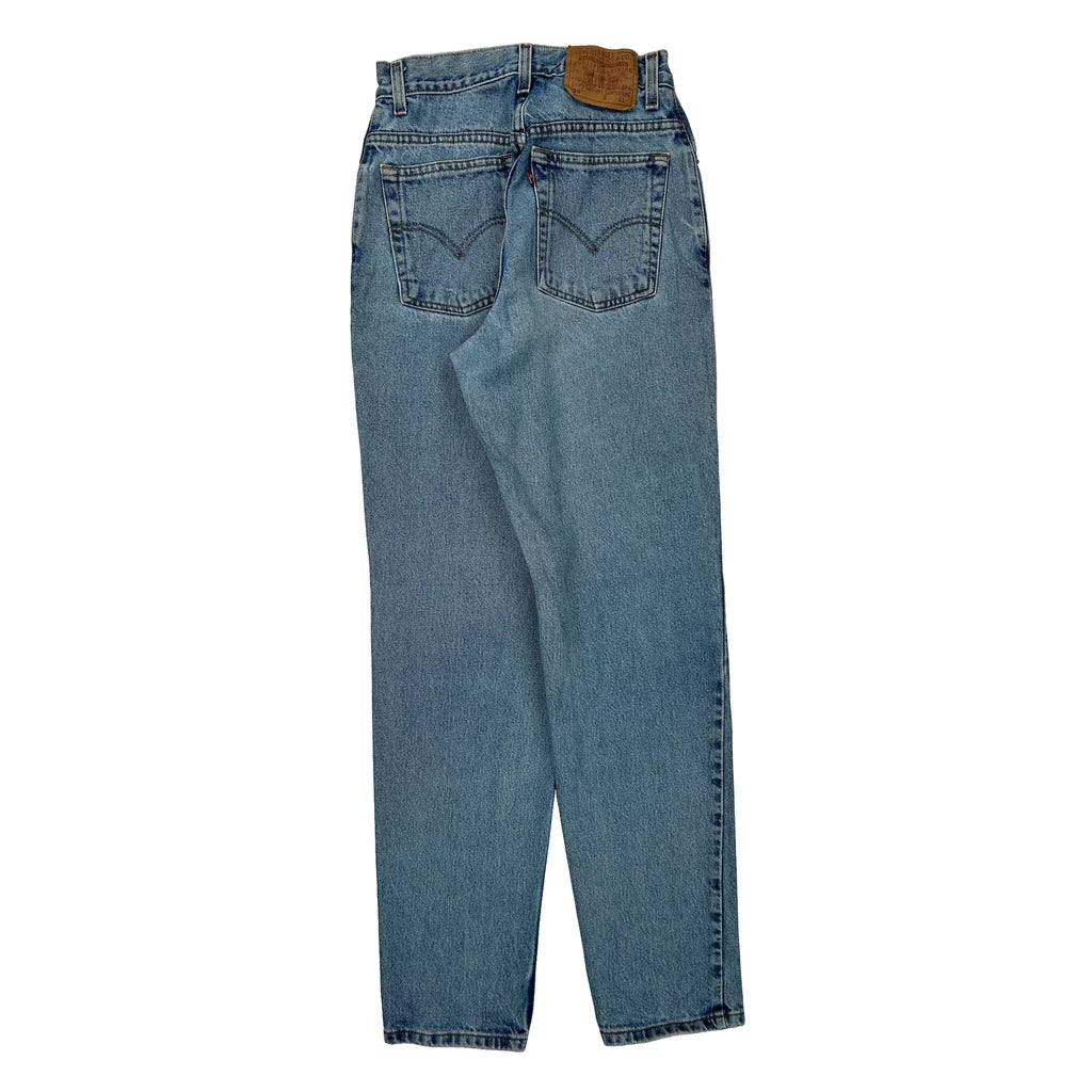 550 Levis Jeans - 30W UK 10 Light Wash Cotton Refurbished - Thrifted (note: this is a term often used to describe second- refurbished available on Cerqular