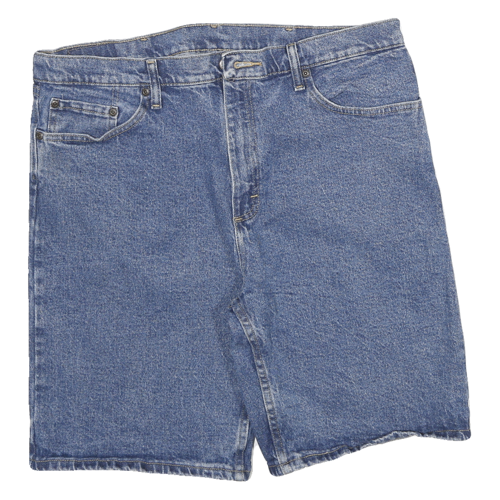 WRANGLER Mens Shorts Blue Denim XL W36 Classic Fit Casual Cotton Refurbished - N/A refurbished available on Cerqular