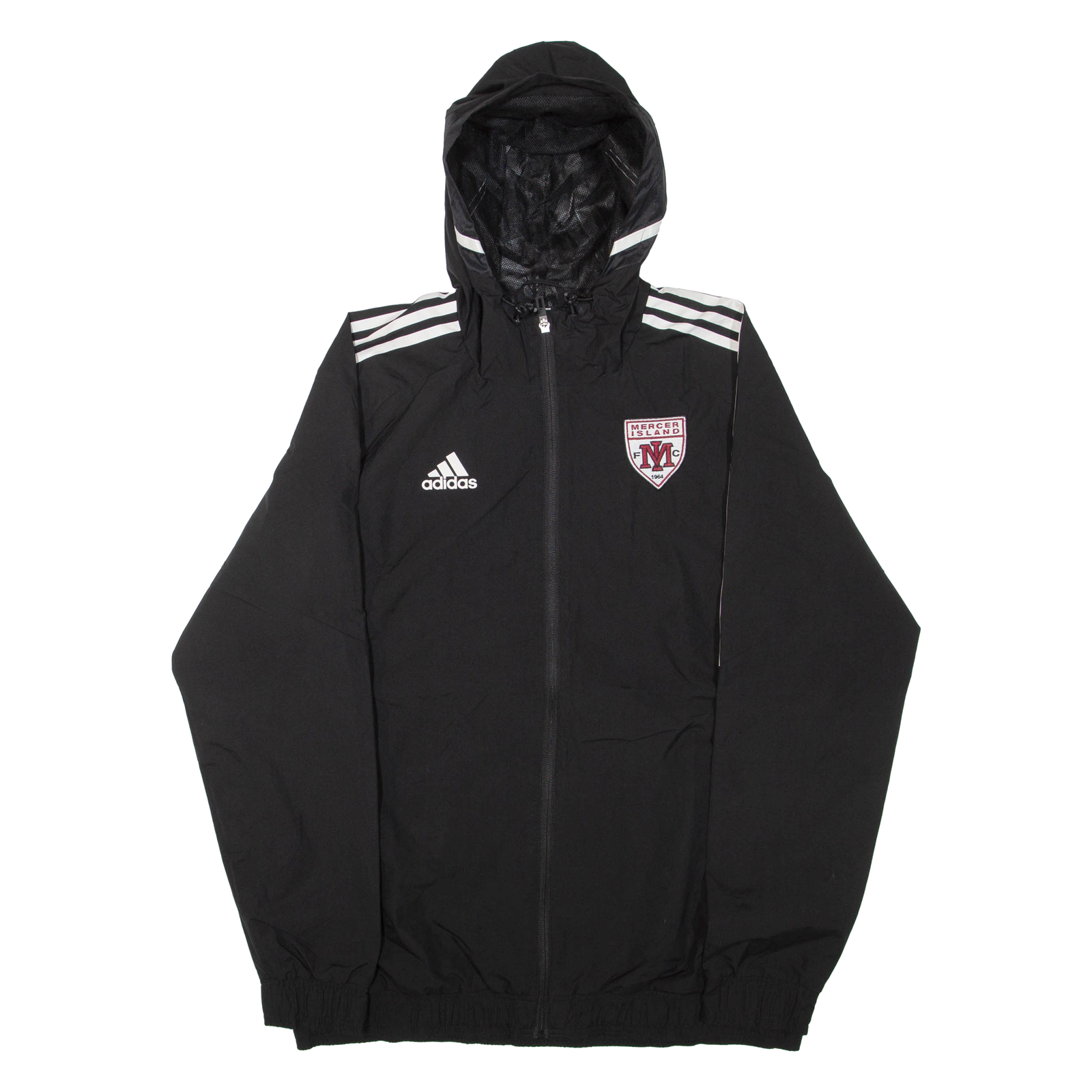 ADIDAS Mens Jacket Black Hooded L Refurbished - N/A refurbished available on Cerqular