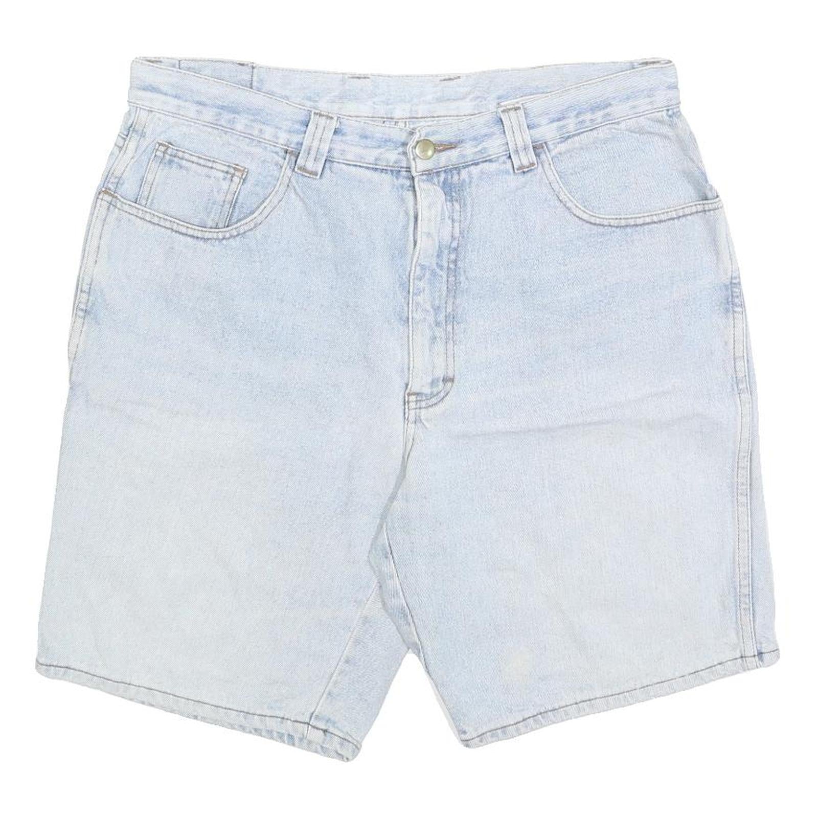 BLUE ZONE Mens Shorts Blue Casual Denim M W34 Summer Wear Refurbished - N/A refurbished available on Cerqular