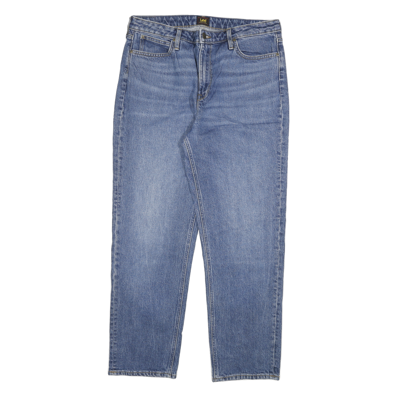 LEE Mens Regular Fit Blue Denim Jeans Zip W33 L29 Classic Cotton Casual Wear Refurbished - N/A refurbished available on Cerqular