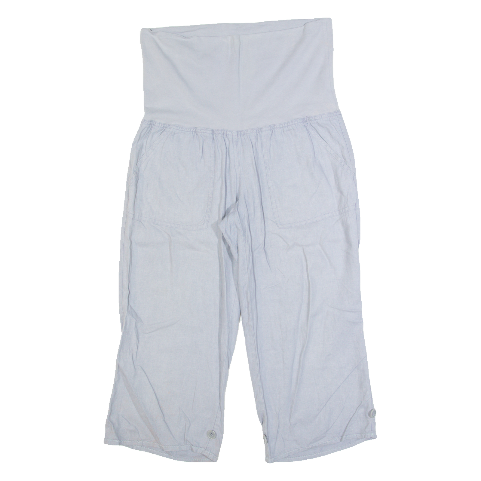 MONSOON 3/4 Length Maternity Womens Trousers Blue Regular Straight W28 L20 Refurbished - N/A refurbished available on Cerqular