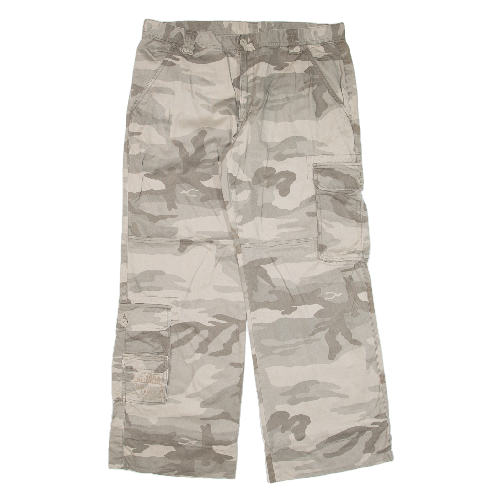 AUTHENTIC STYLE Cargo Camo Womens Trousers Green Regular Wide-Leg W37 L30 Refurbished - N/A refurbished available on Cerqular