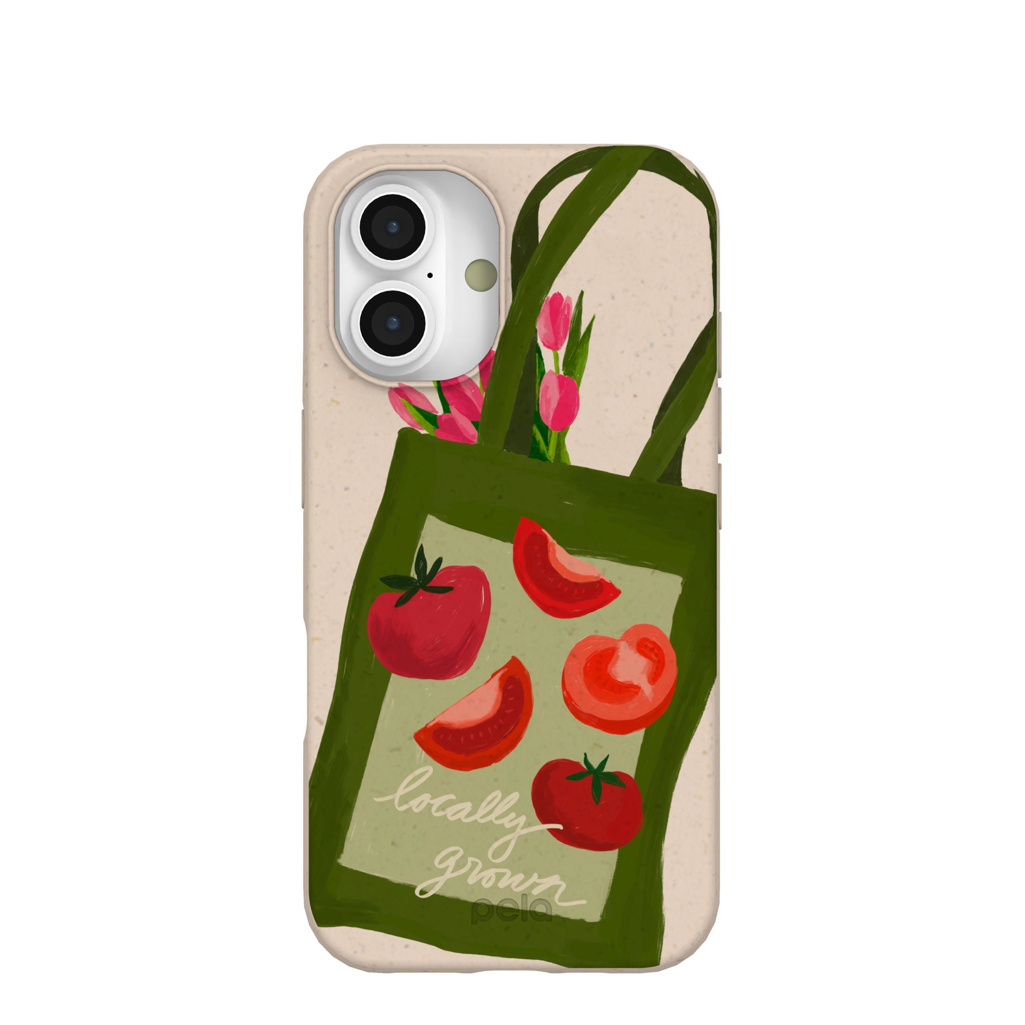 Seashell Market Tote iPhone 16 Case Refurbished - Pela Case refurbished available on Cerqular