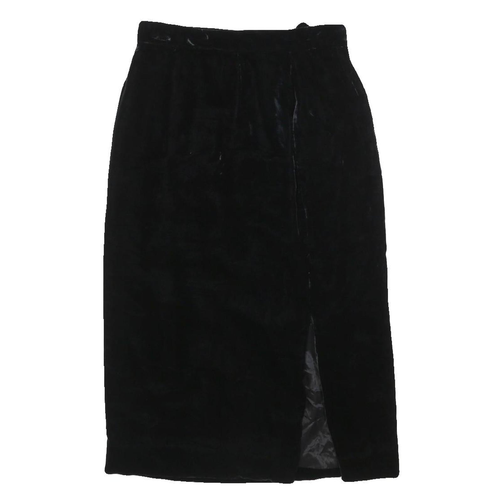 JH COLLECTIBLES Womens Black Mini Polyester Blend Plain Skirt Size S Elegant Refurbished - N/A refurbished available on Cerqular