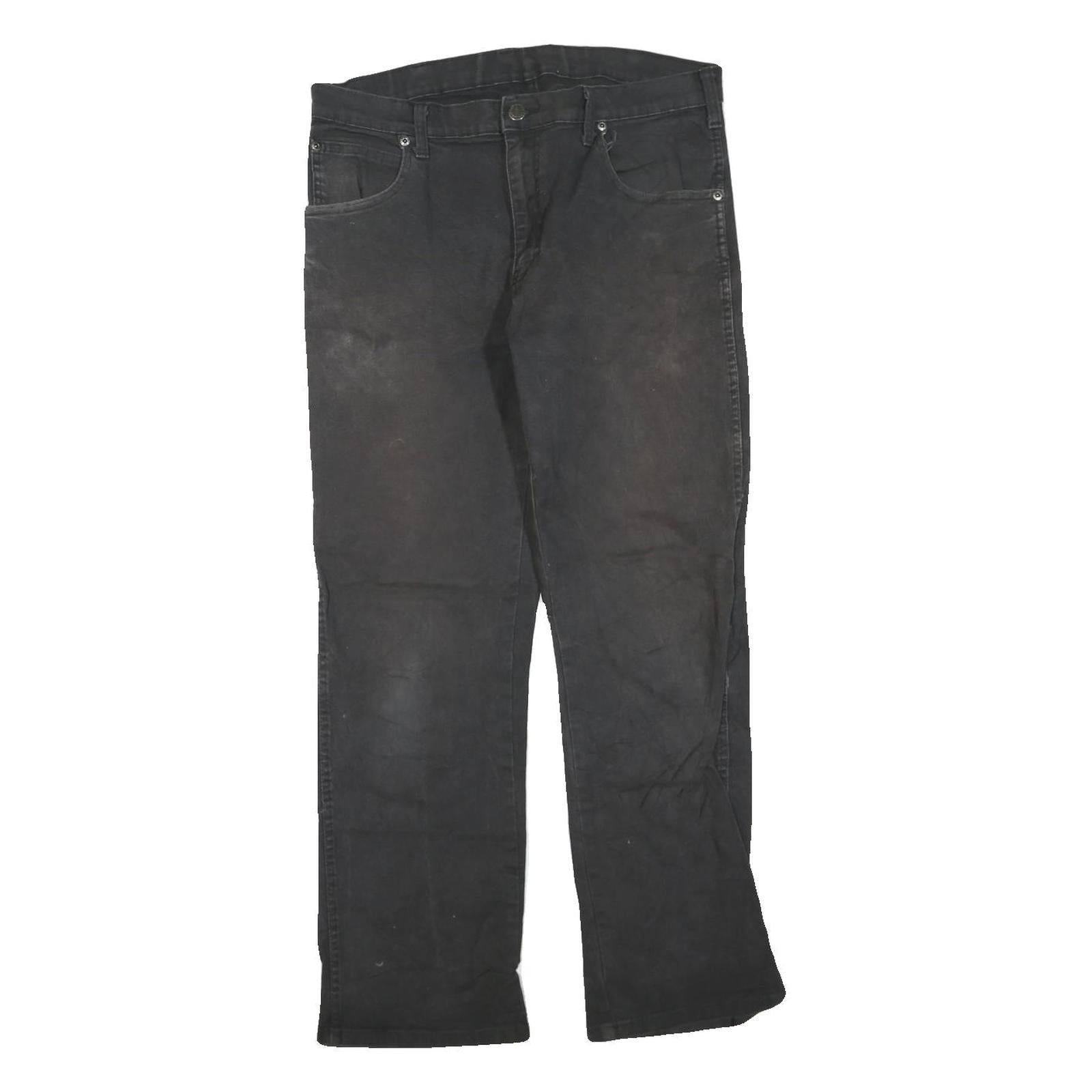 DICKIES Mens Cotton Blend Black Regular Fit Straight Leg Trousers W34 L30 Refurbished - N/A refurbished available on Cerqular