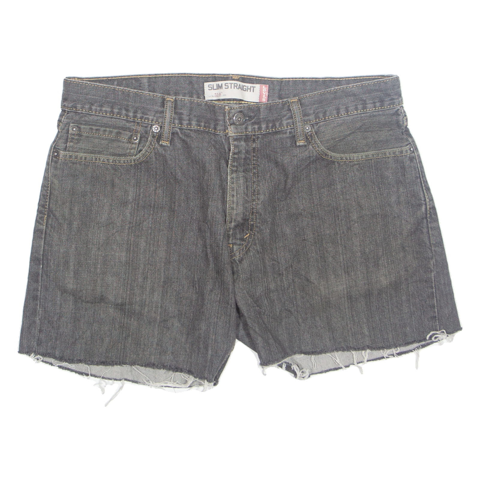 LEVI'S 514 Cut Off Womens Denim Shorts Black L W35 Refurbished - N/A refurbished available on Cerqular