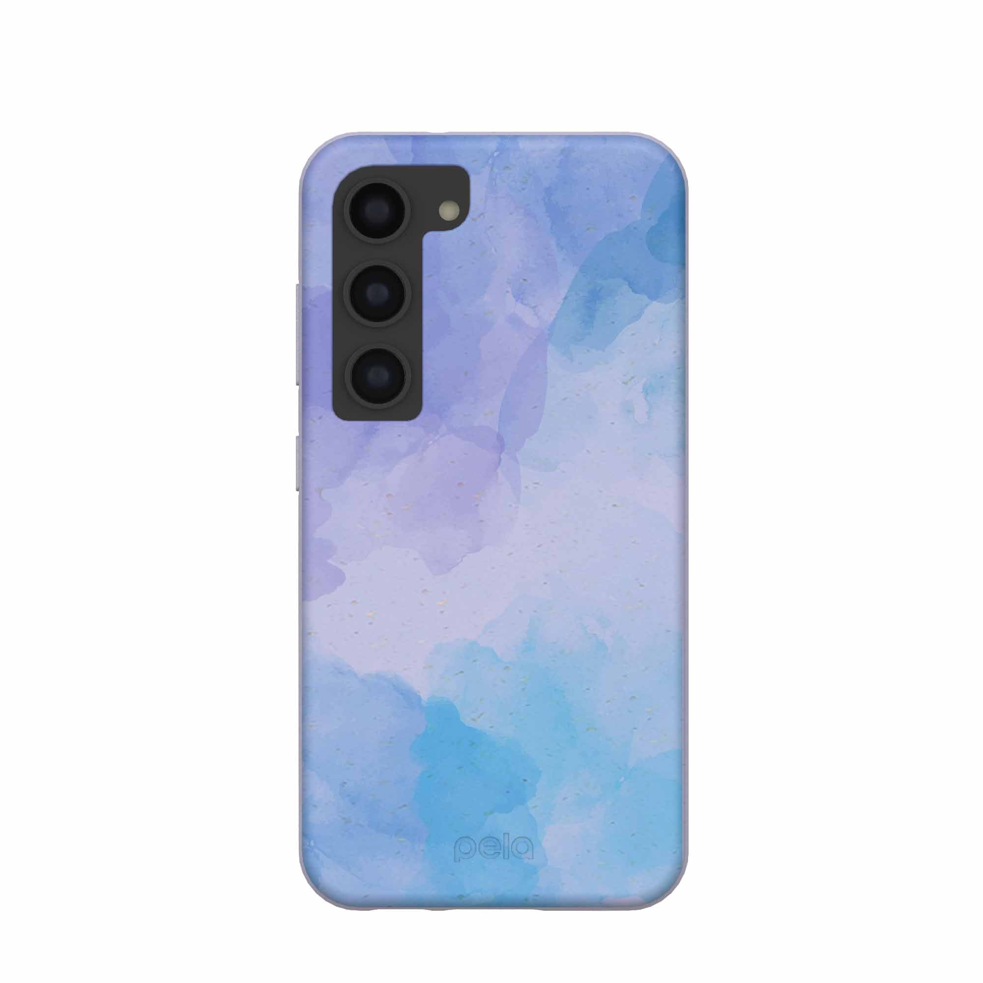 Lavender Blue Reflections Samsung Galaxy S23 Case Refurbished - Pela Case refurbished available on Cerqular