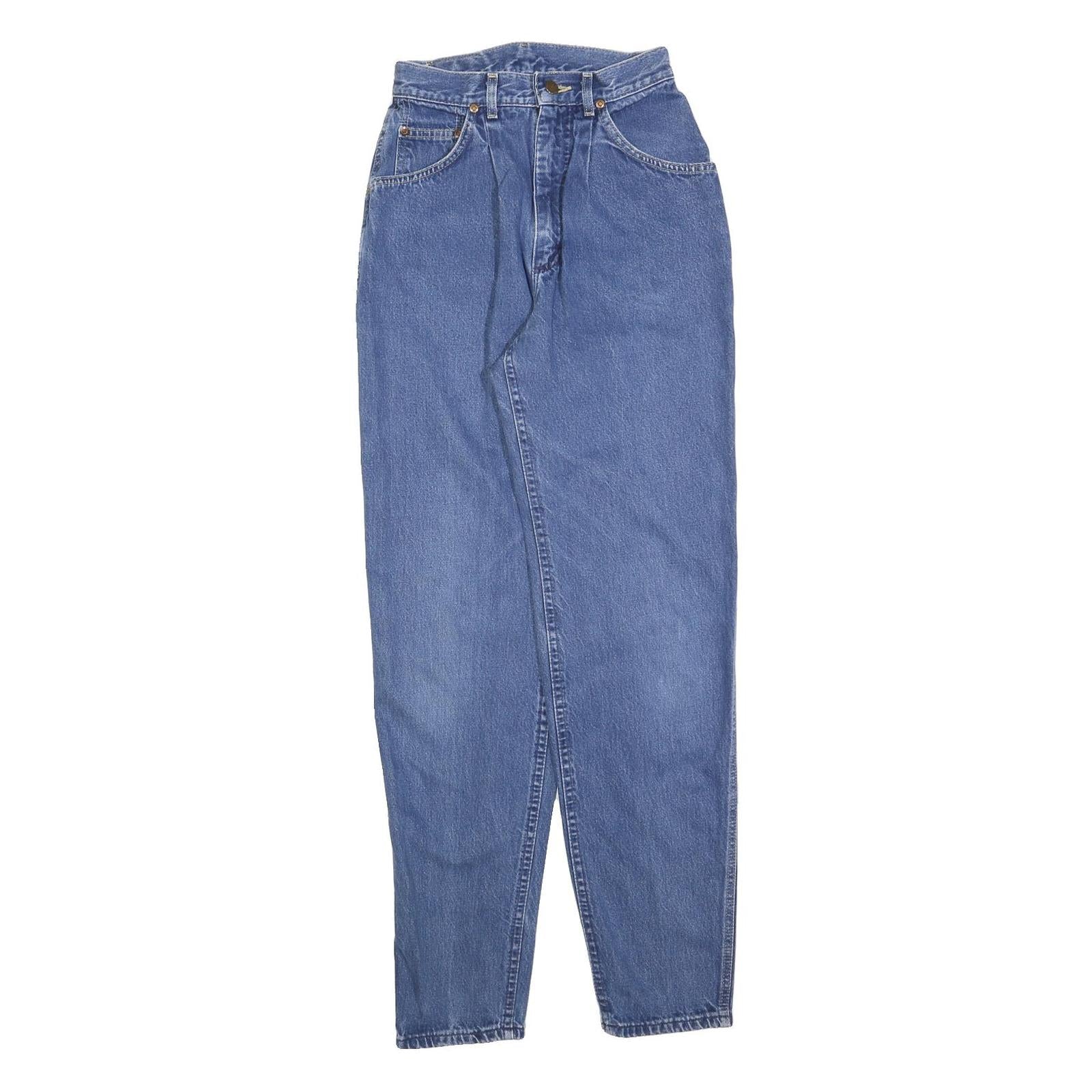 LEE Womens Blue Regular Fit Straight Denim Jeans W24 L32 Classic Zip Cotton Refurbished - N/A refurbished available on Cerqular