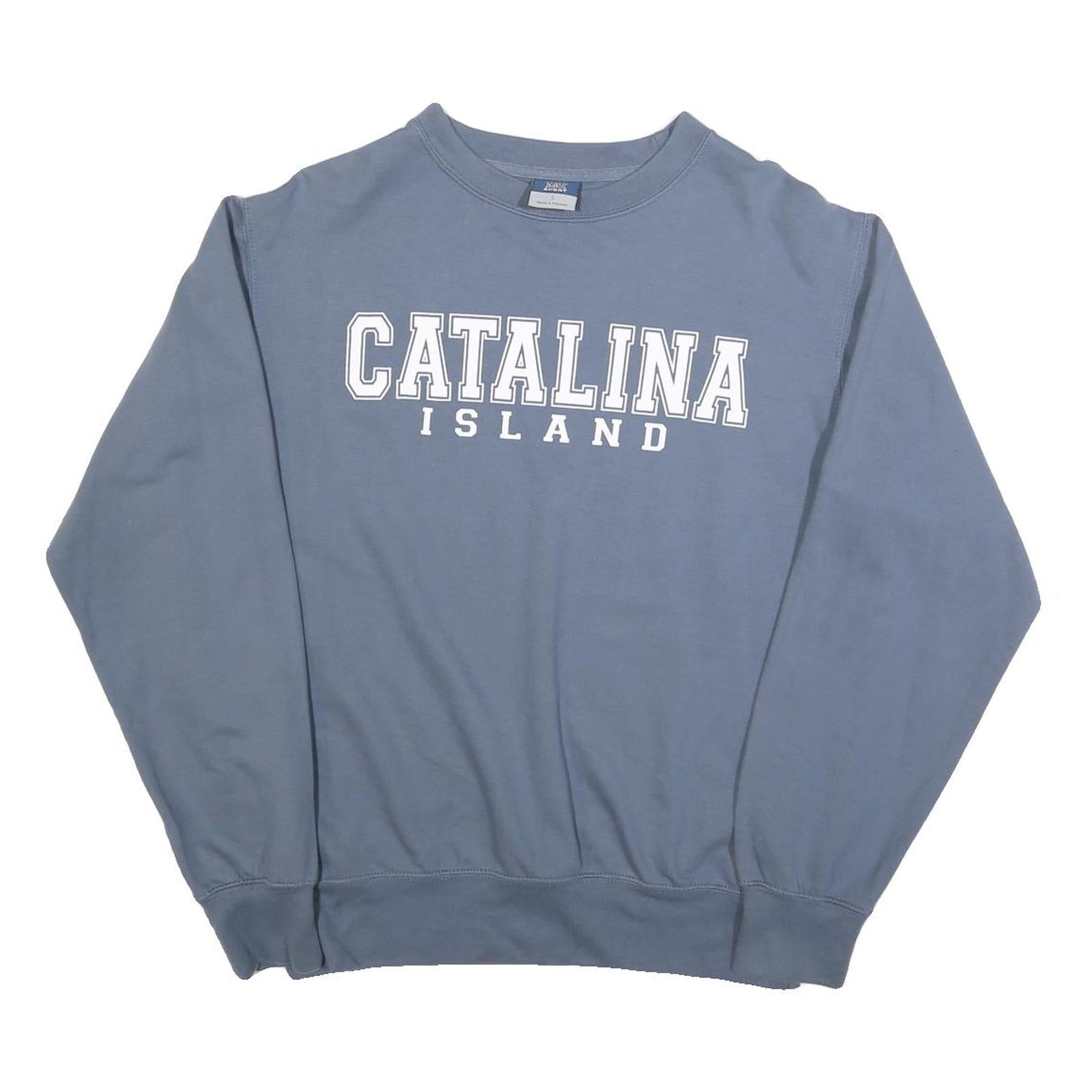 MV SPORT Mens Blue Catalina Island Crew Neck S Cotton Blend Casual Sweatshirt Refurbished - N/A refurbished available on Cerqular