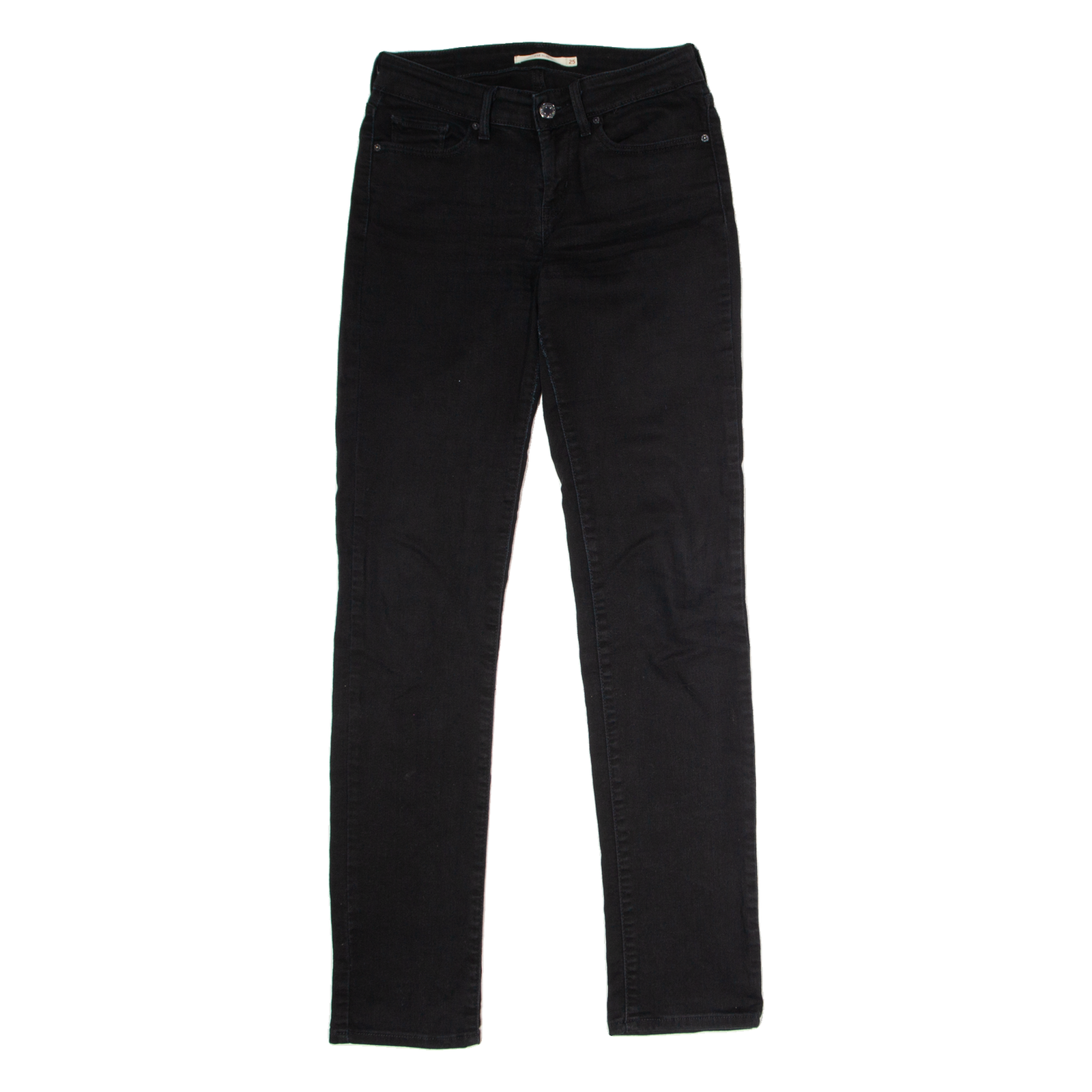 LEVI'S 712 Womens Jeans Black Slim Straight W25 L30 Refurbished - N/A refurbished available on Cerqular
