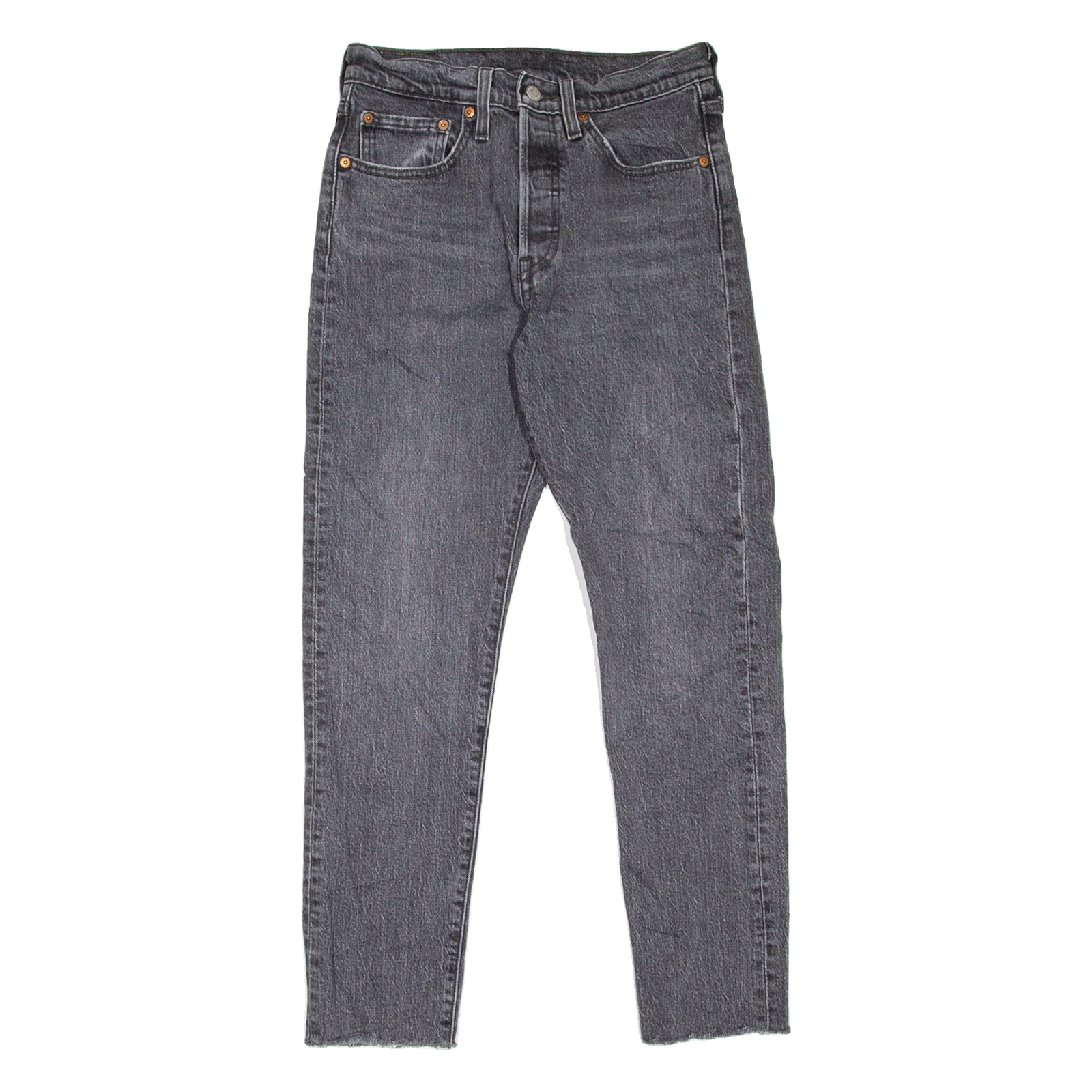 LEVI'S 501S Jeans Womens Grey Skinny Straight W26 L26 Refurbished - N/A refurbished available on Cerqular