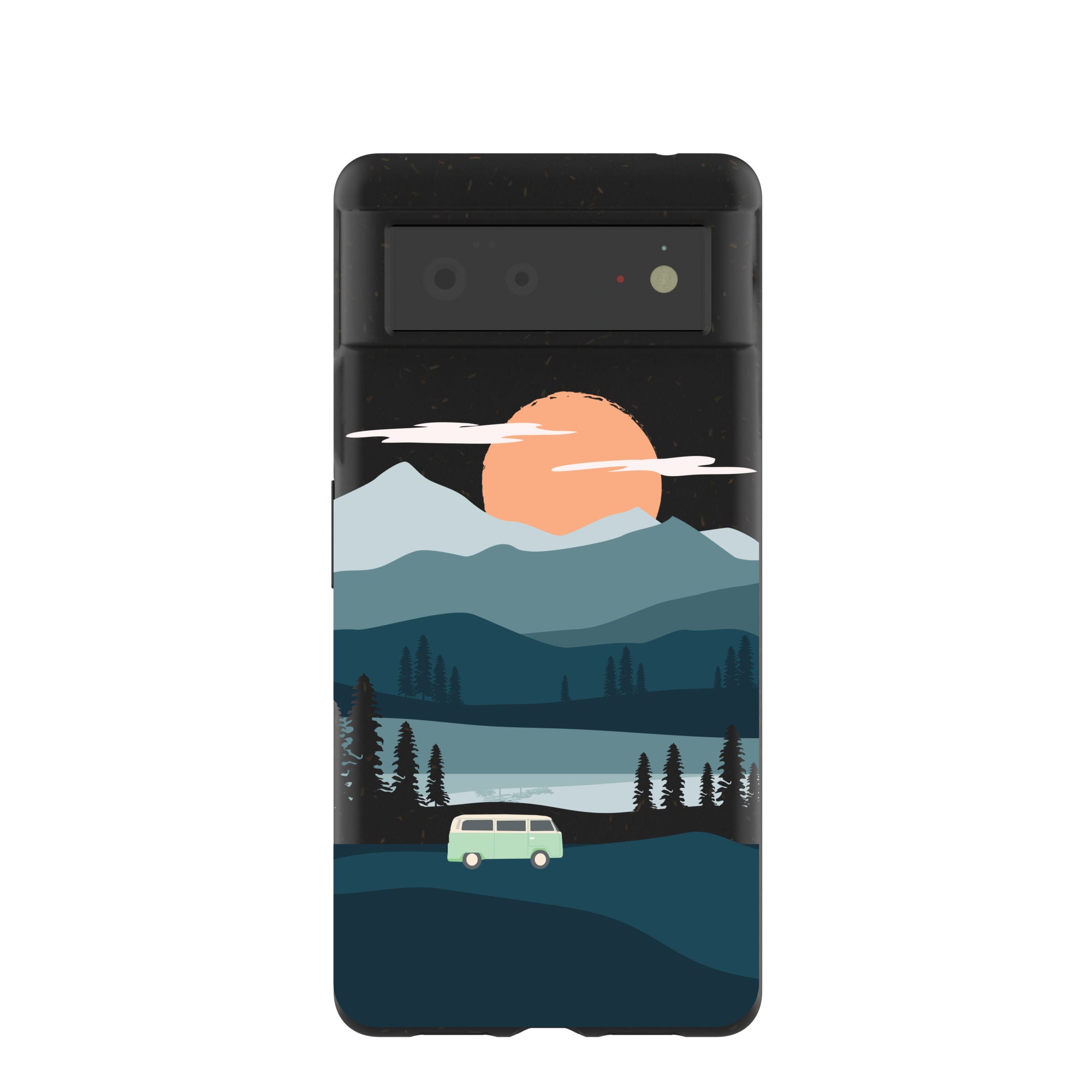 Black Digital Nomad Google Pixel 6 Case Refurbished - Pela Case refurbished available on Cerqular