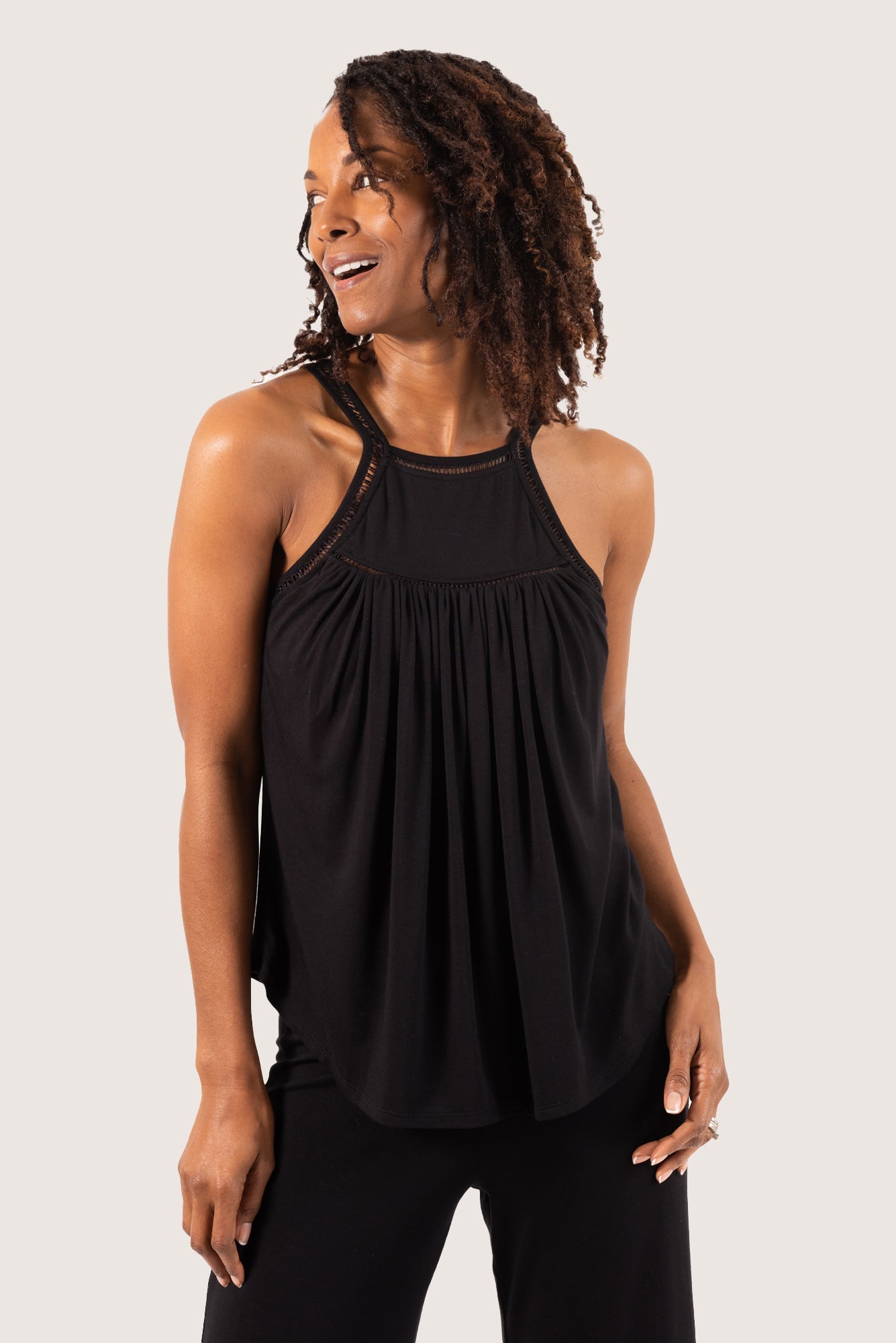 Wine Down Top | Color: Black | Size: XL Refurbished - N/A refurbished available on Cerqular
