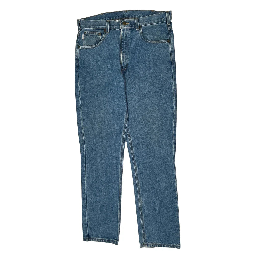 Carhartt Jeans - 35W 32L Blue Cotton Refurbished - Thrifted (note: this is a term often used to describe second- refurbished available on Cerqular