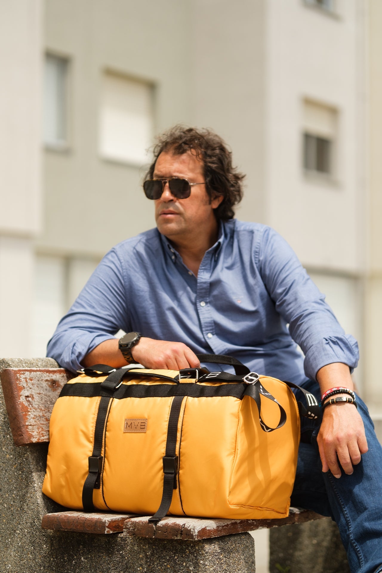 Buy Sports Vegan Duffle Bag yellow - Made with ocean plastic Refurbished - $203.13 Sports Vegan Duffle Bag yellow - Made with ocean plastic Refurbished - My Vegan Bags refurbished available on Cerqular