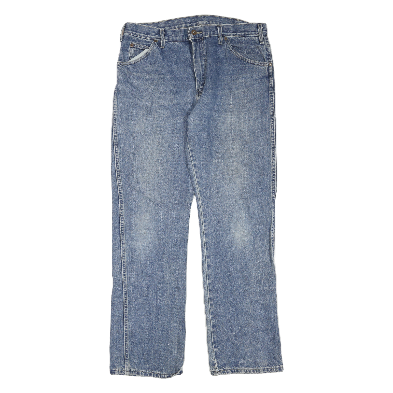 DICKIES Mens Regular Fit Blue Denim Jeans W36 L32 Workwear Casual Zip Closure Refurbished - N/A refurbished available on Cerqular