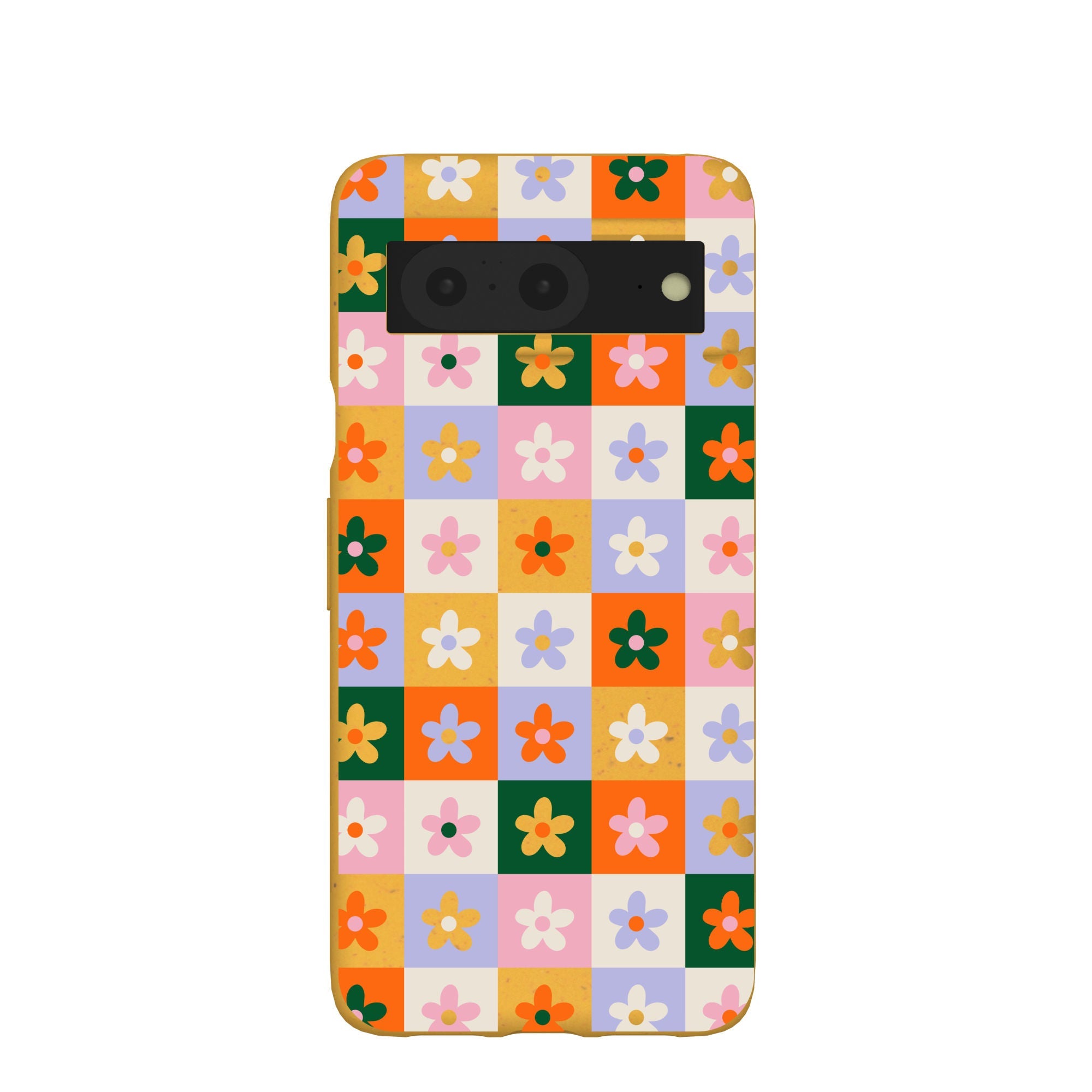 Honey Flower Tiles Google Pixel 8 Case Refurbished - Pela Case refurbished available on Cerqular