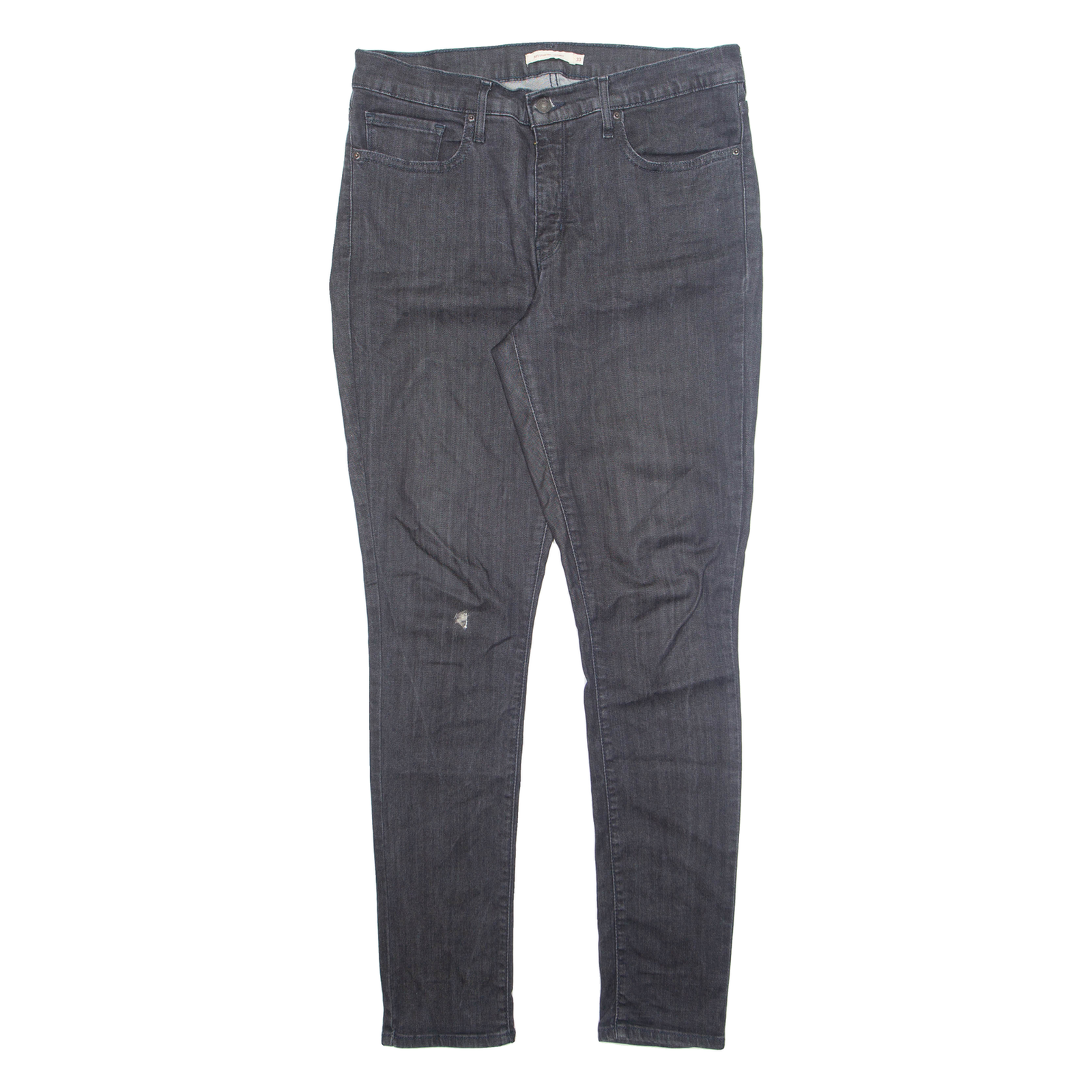 LEVI'S Womens Jeans Grey Regular Tapered W33 L32 Refurbished - N/A refurbished available on Cerqular