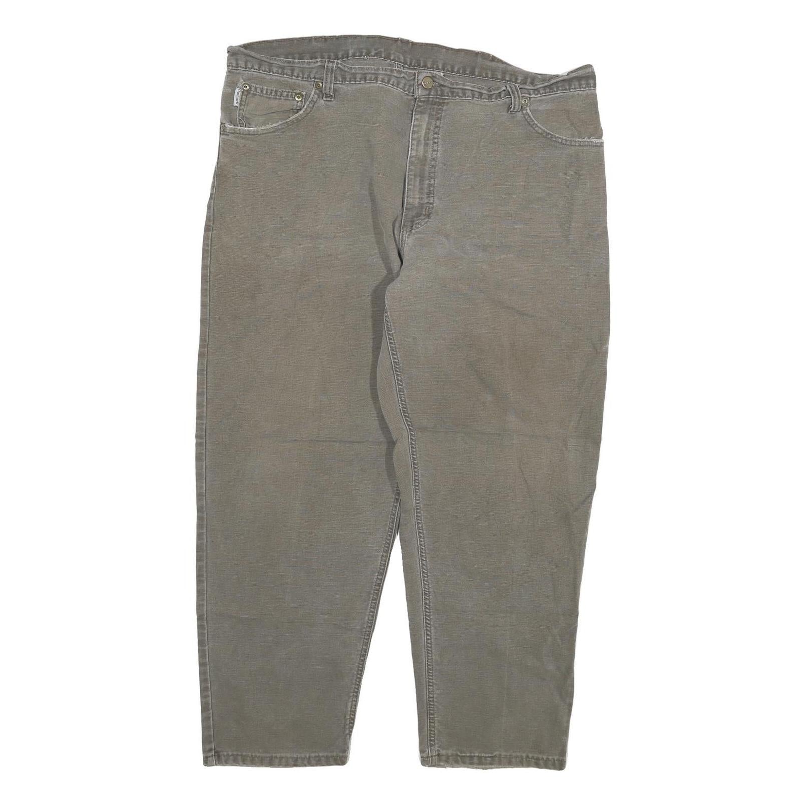 CARHARTT Womens Grey Relaxed Straight Denim Cotton Blend Medium W40 L28 Durable Refurbished - N/A refurbished available on Cerqular