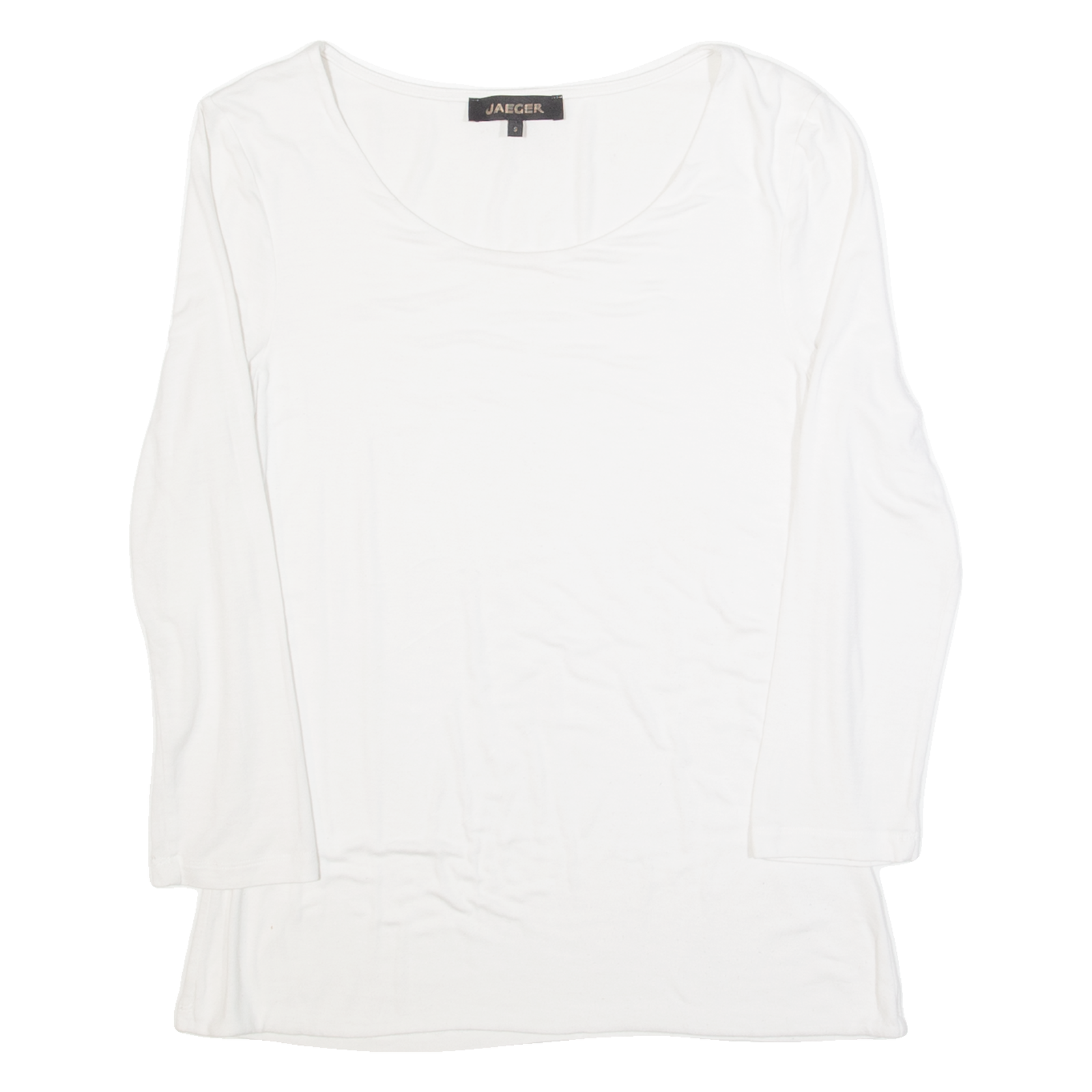 JAEGER Womens T-Shirt White 3/4 Sleeve S Refurbished - N/A refurbished available on Cerqular