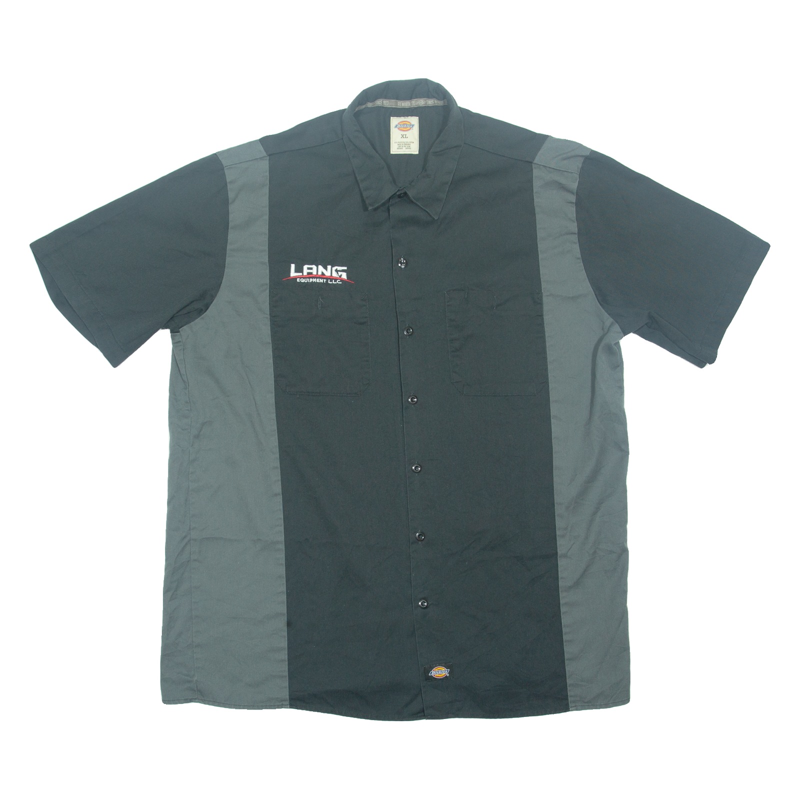 DICKIES Lang Equipment L.l.c. Mens Plain Shirt Black XL Refurbished - N/A refurbished available on Cerqular
