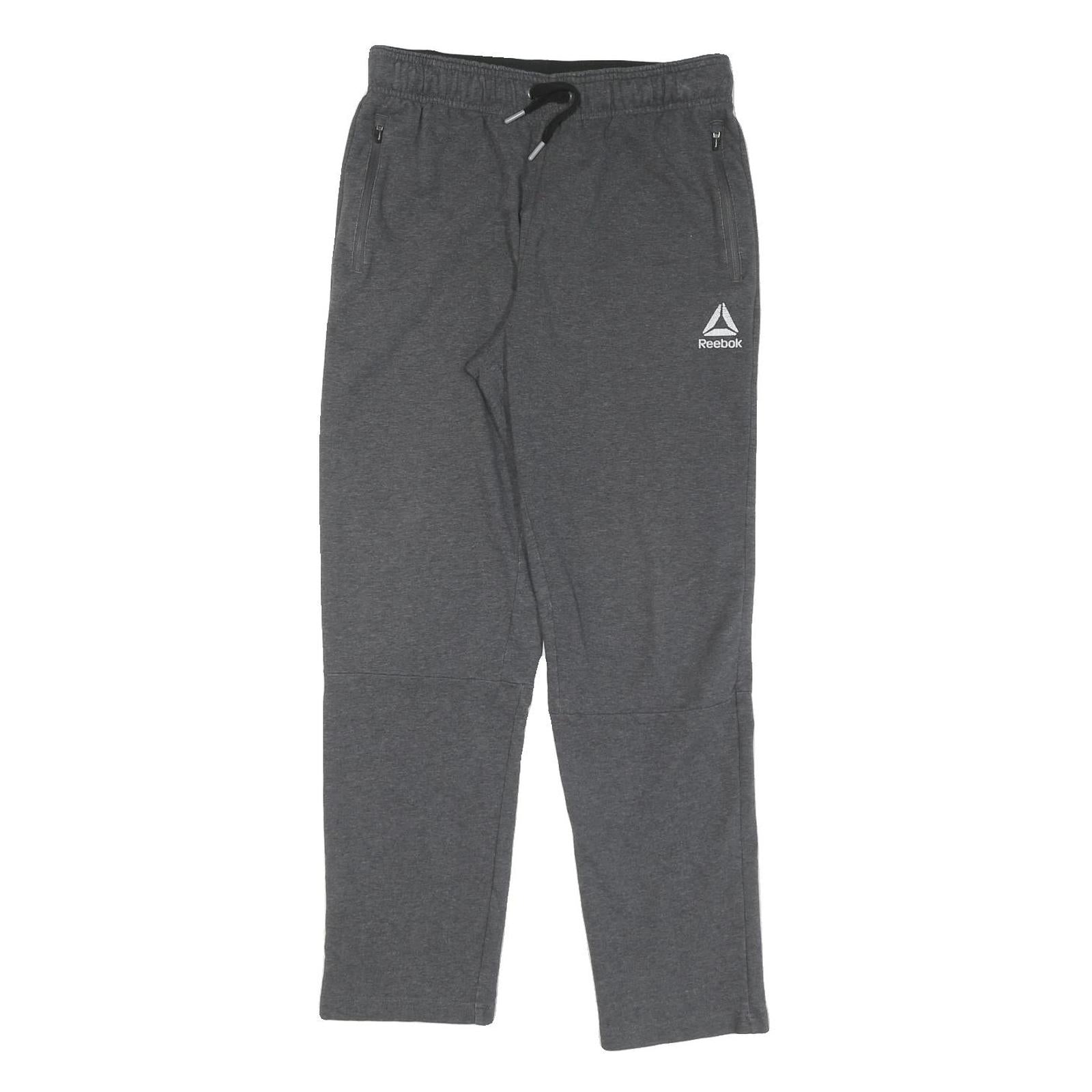 REEBOK Mens Joggers Grey S W28 L28 Cotton Slim Tapered Fit Casual Sportswear Refurbished - N/A refurbished available on Cerqular