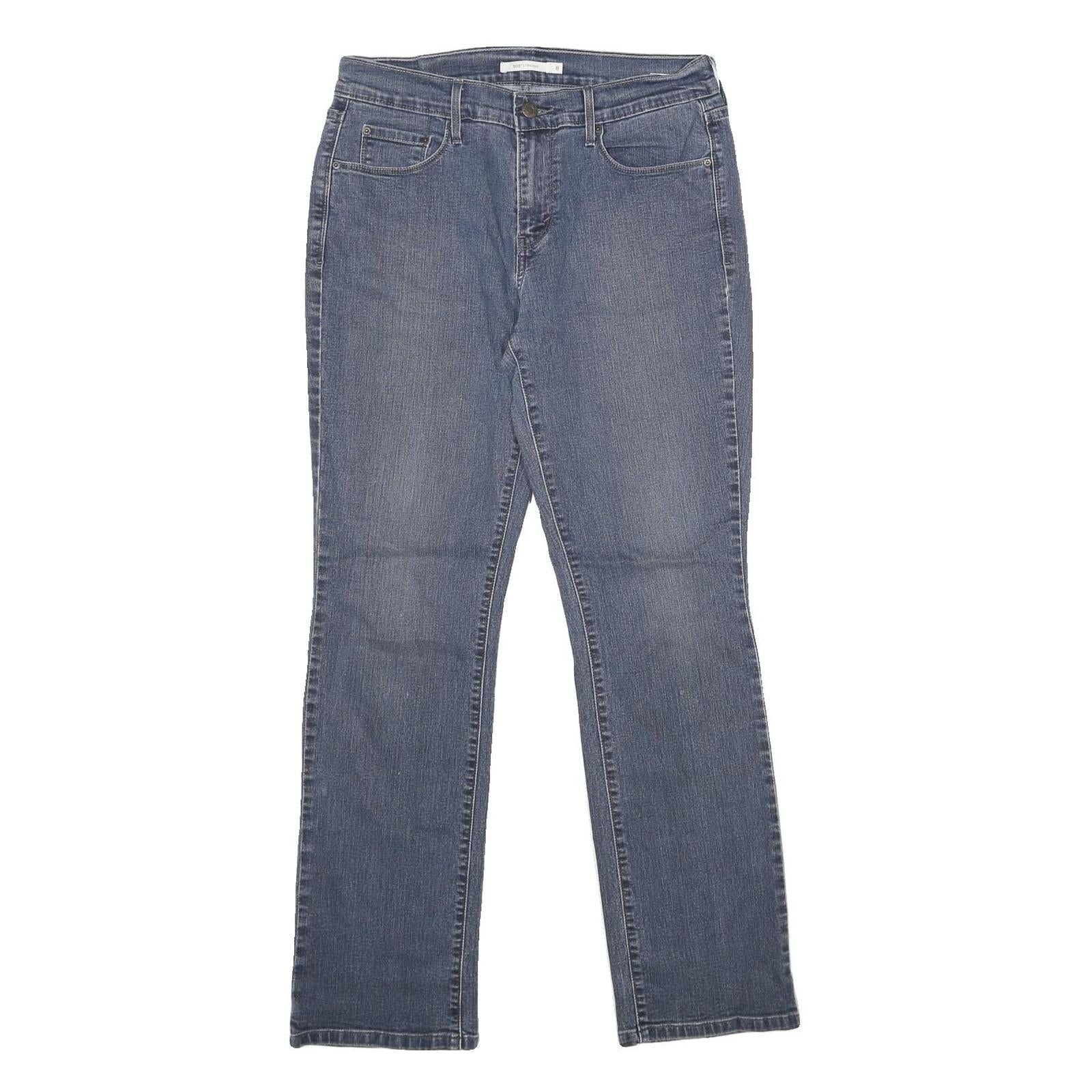 LEVI'S 505 Womens Jeans Blue Regular Straight Denim Medium W30 L30 Classic Zip Refurbished - N/A refurbished available on Cerqular