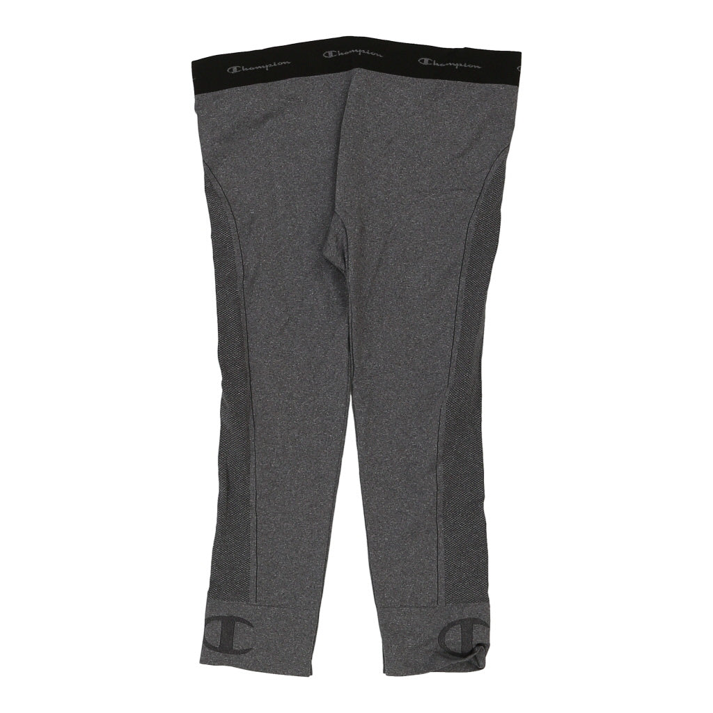 Champion Leggings - Large Grey Polyester Refurbished - Thrifted (note: this is a term often used to describe second- refurbished available on Cerqular
