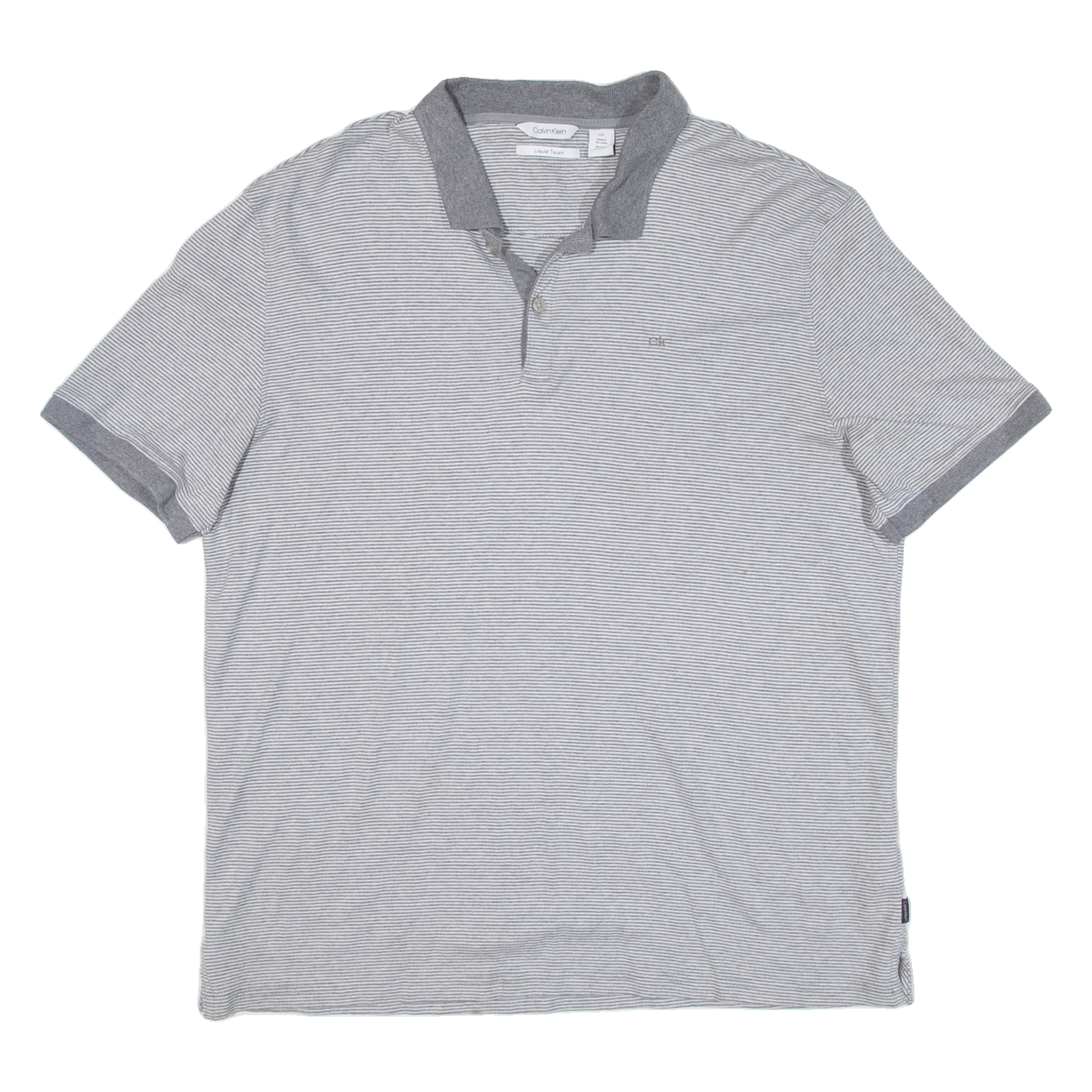 Buy CALVIN KLEIN Mens Polo Shirt Grey Striped L Refurbished - $28.59 CALVIN KLEIN Mens Polo Shirt Grey Striped L Refurbished - N/A refurbished available on Cerqular