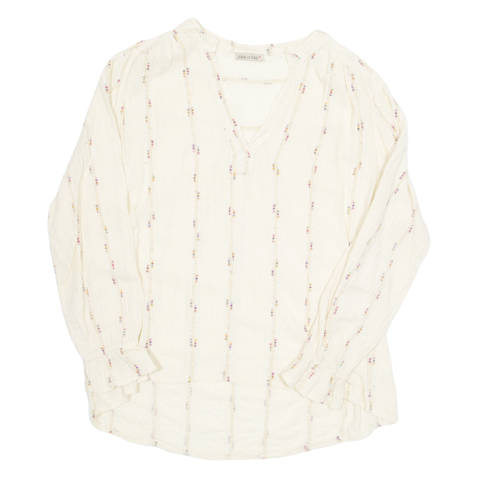 Womens Top Beige V-Neck Long Sleeve L Refurbished - N/A refurbished available on Cerqular