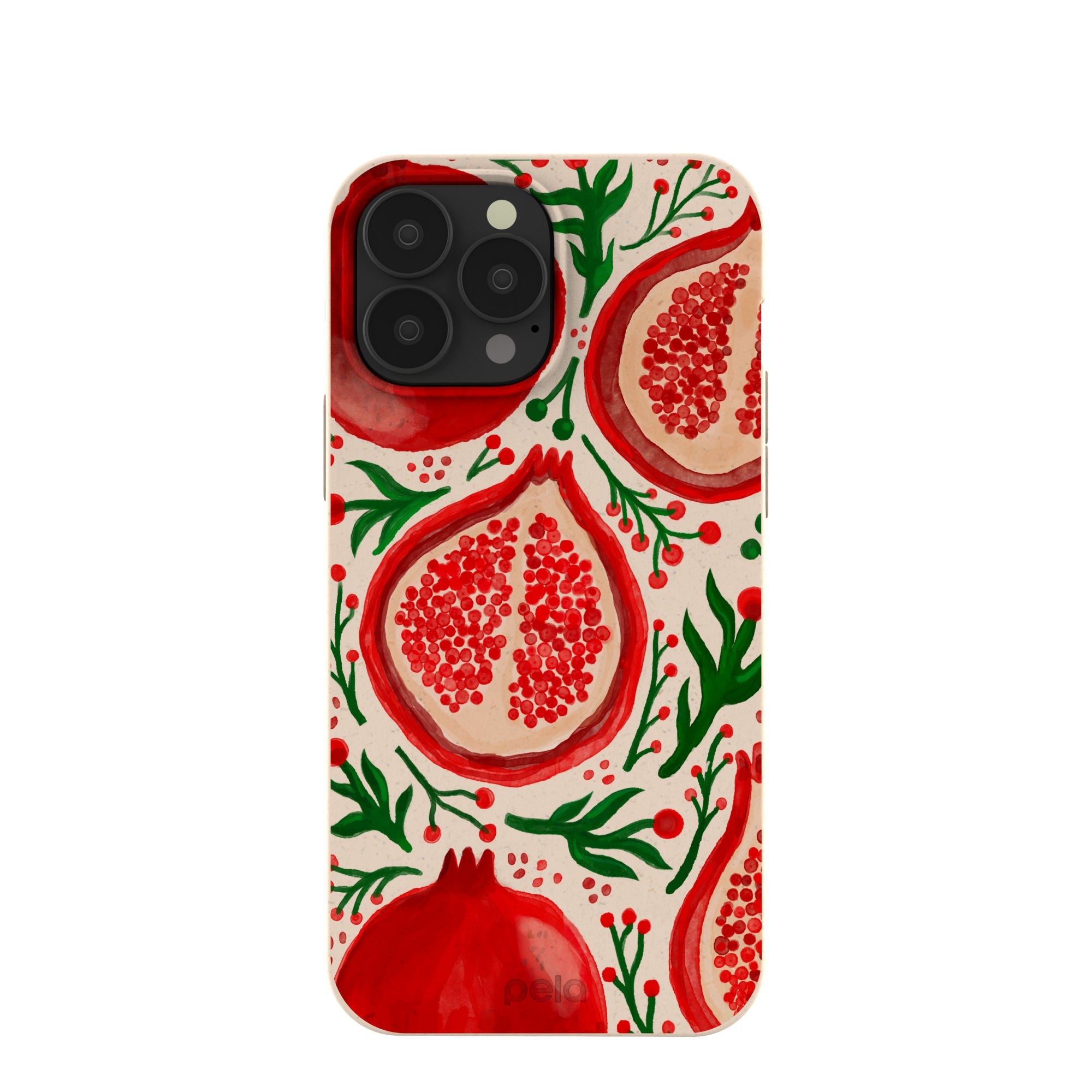 Seashell Pomegranate Cheer iPhone 13 Pro Max Case Refurbished - Pela Case refurbished available on Cerqular
