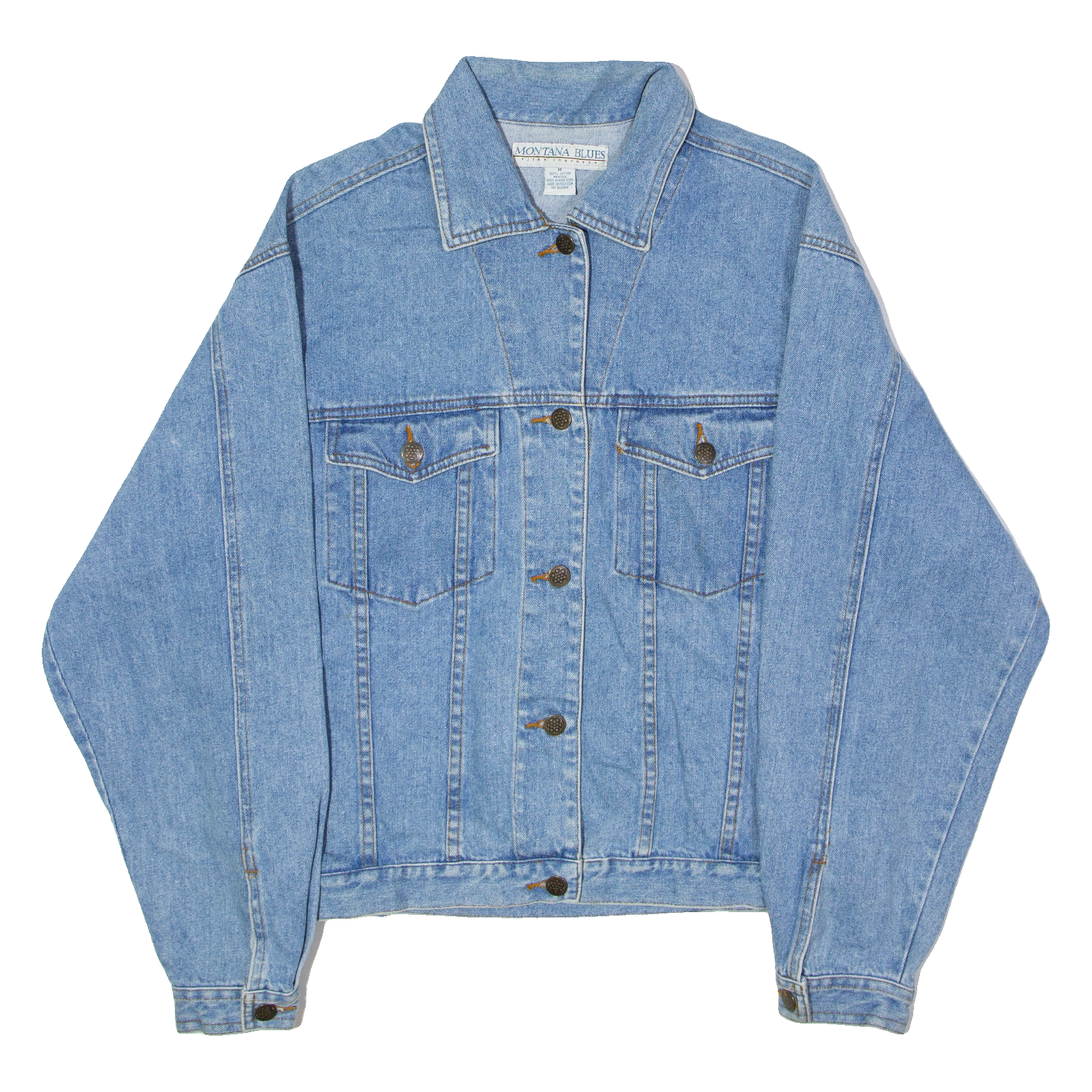 MONTANA BLUE Womens Denim Jacket Blue 90s M Refurbished - N/A refurbished available on Cerqular