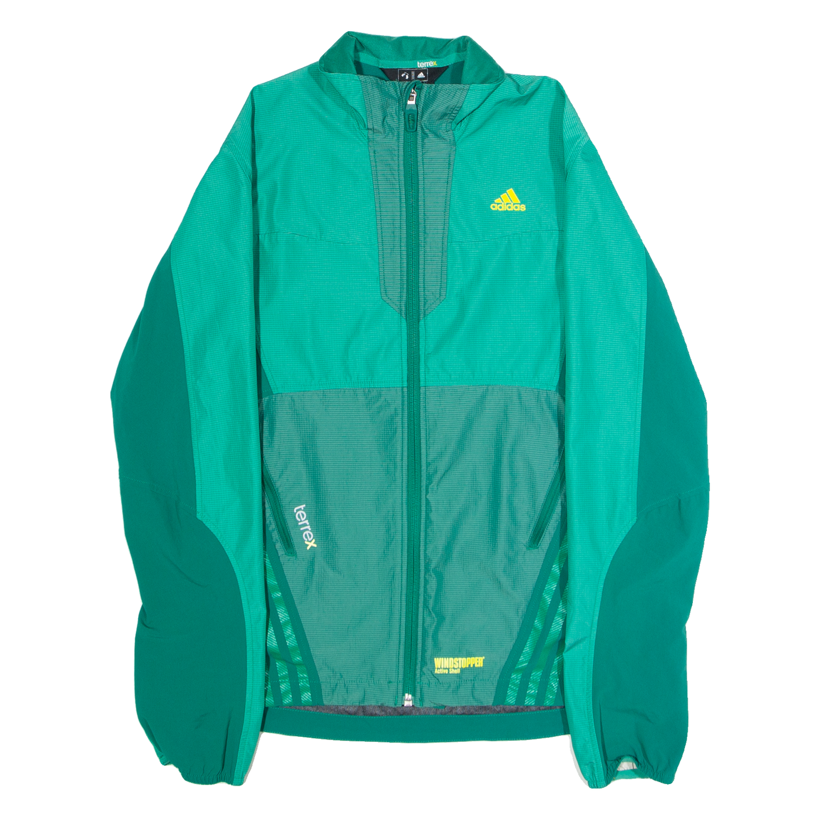 ADIDAS Terrex Womens Track Jacket Green Colourblock UK 12 Refurbished - N/A refurbished available on Cerqular
