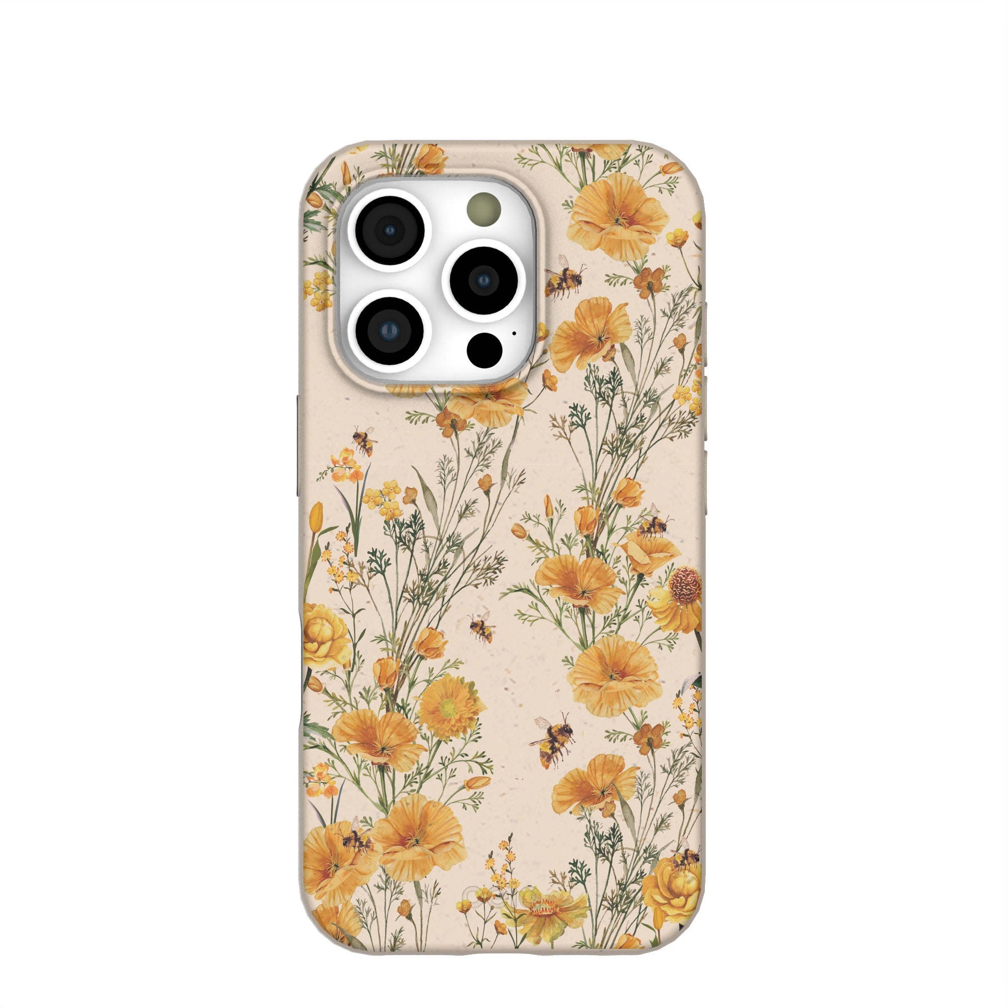 Seashell Vintage Bee iPhone 16 Pro Case Refurbished - Pela Case refurbished available on Cerqular