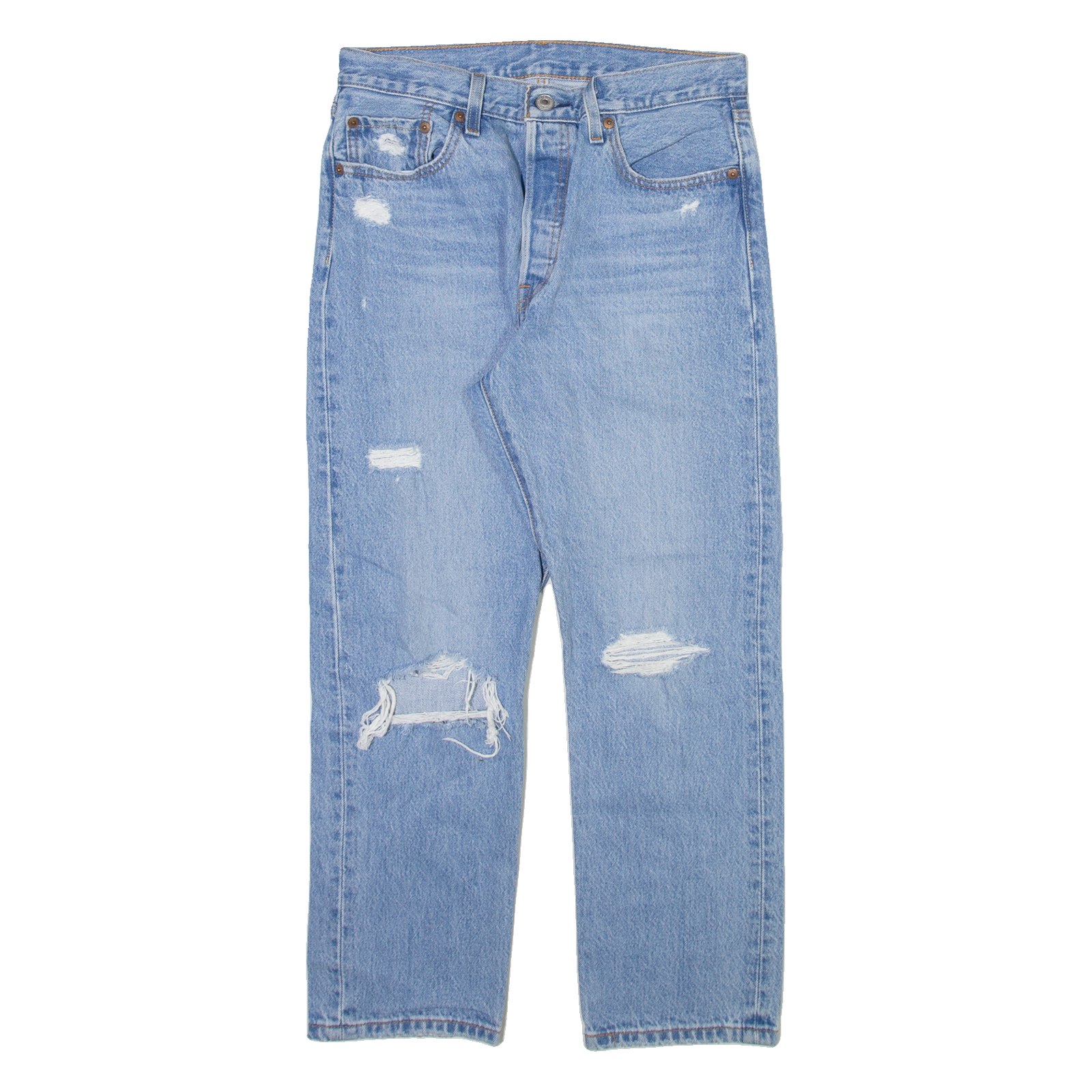 LEVI'S 501 Jeans Womens Blue Regular Straight W28 L26 Refurbished - N/A refurbished available on Cerqular