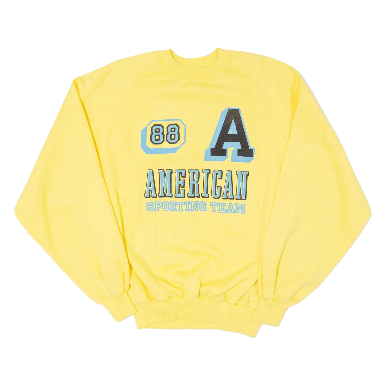 AMERICAN SPORTING TEAM Mens Sweatshirt Yellow Crew Neck USA M Refurbished - N/A refurbished available on Cerqular