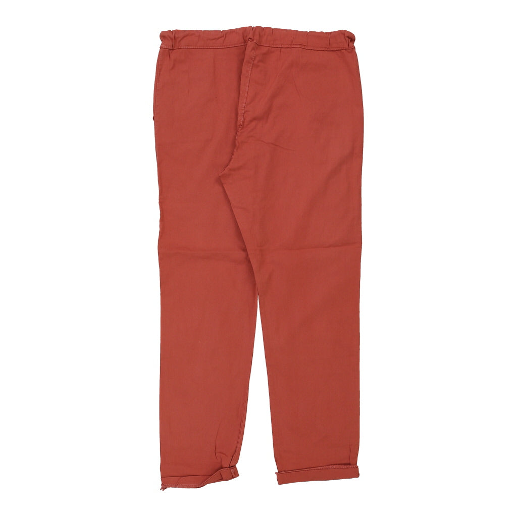 Unbranded Trousers - Large Orange Cotton Refurbished - Thrifted (note: this is a term often used to describe second- refurbished available on Cerqular