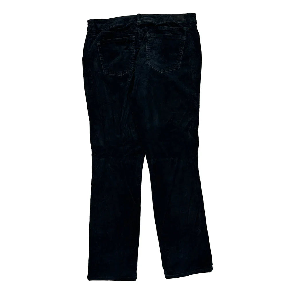 Ralph Lauren Cord Trousers - 31″ Waist Black Corduroy Refurbished - Thrifted (note: this is a term often used to describe second- refurbished available on Cerqular