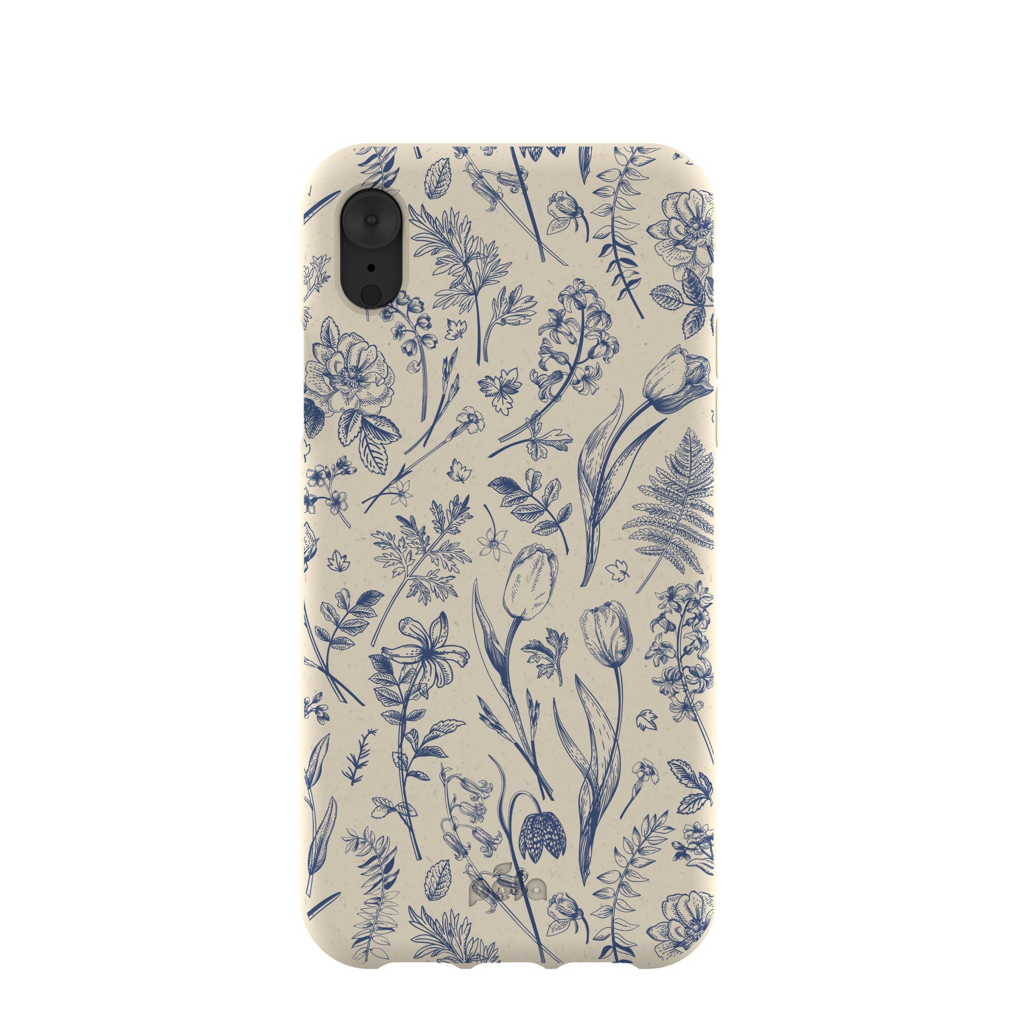 London Fog Indigo Bouquet iPhone XR Case Refurbished - Pela Case refurbished available on Cerqular