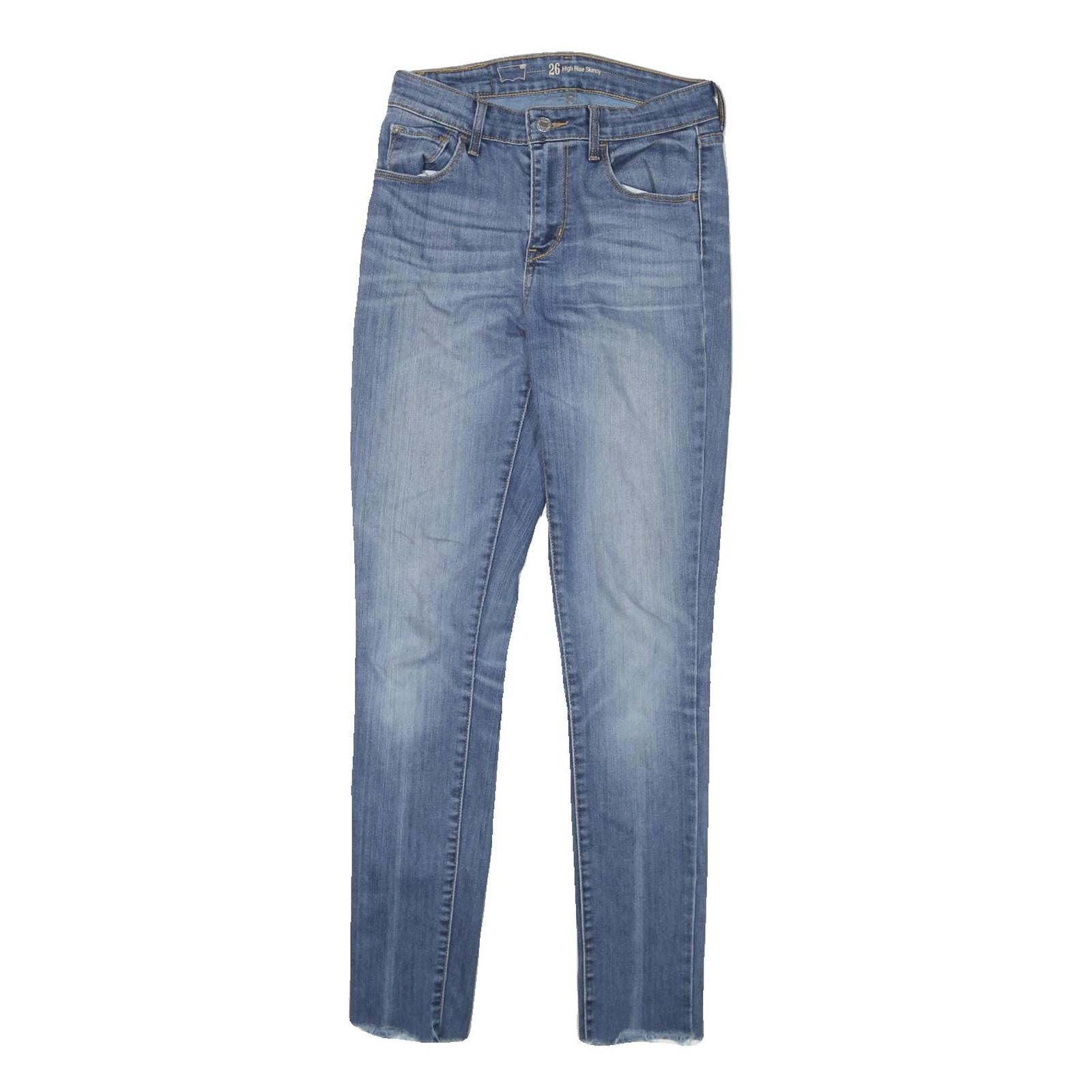 LEVI'S Womens Slim Blue Denim Light Woven Jeans W26 L29 High Rise Skinny Refurbished - N/A refurbished available on Cerqular